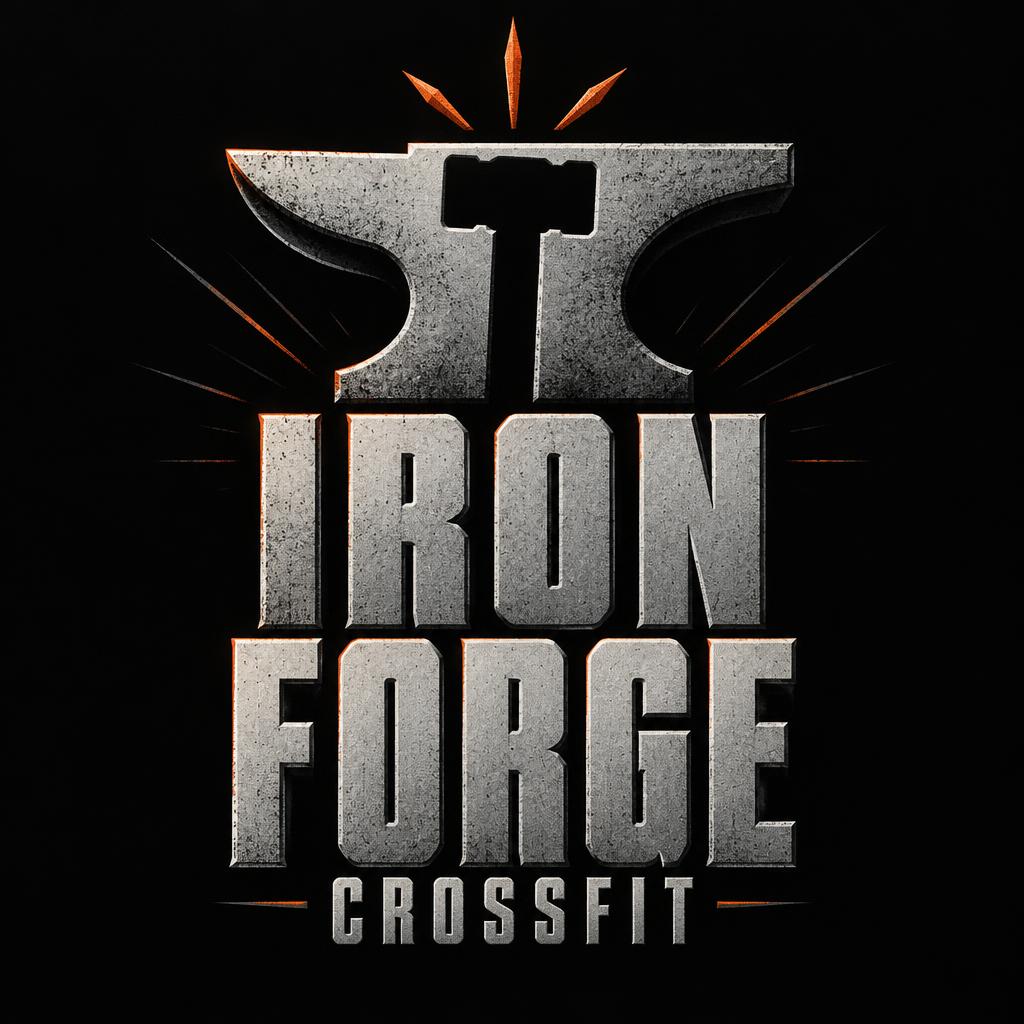 "IRON
FORGE
CROSSFIT" — Sports | AI Text Effect Generator