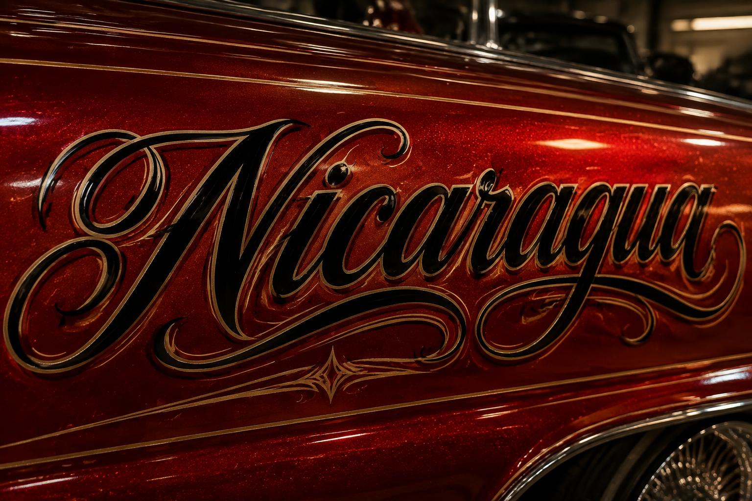 "Nicaragua" — Chicano | AI Text Effect Generator