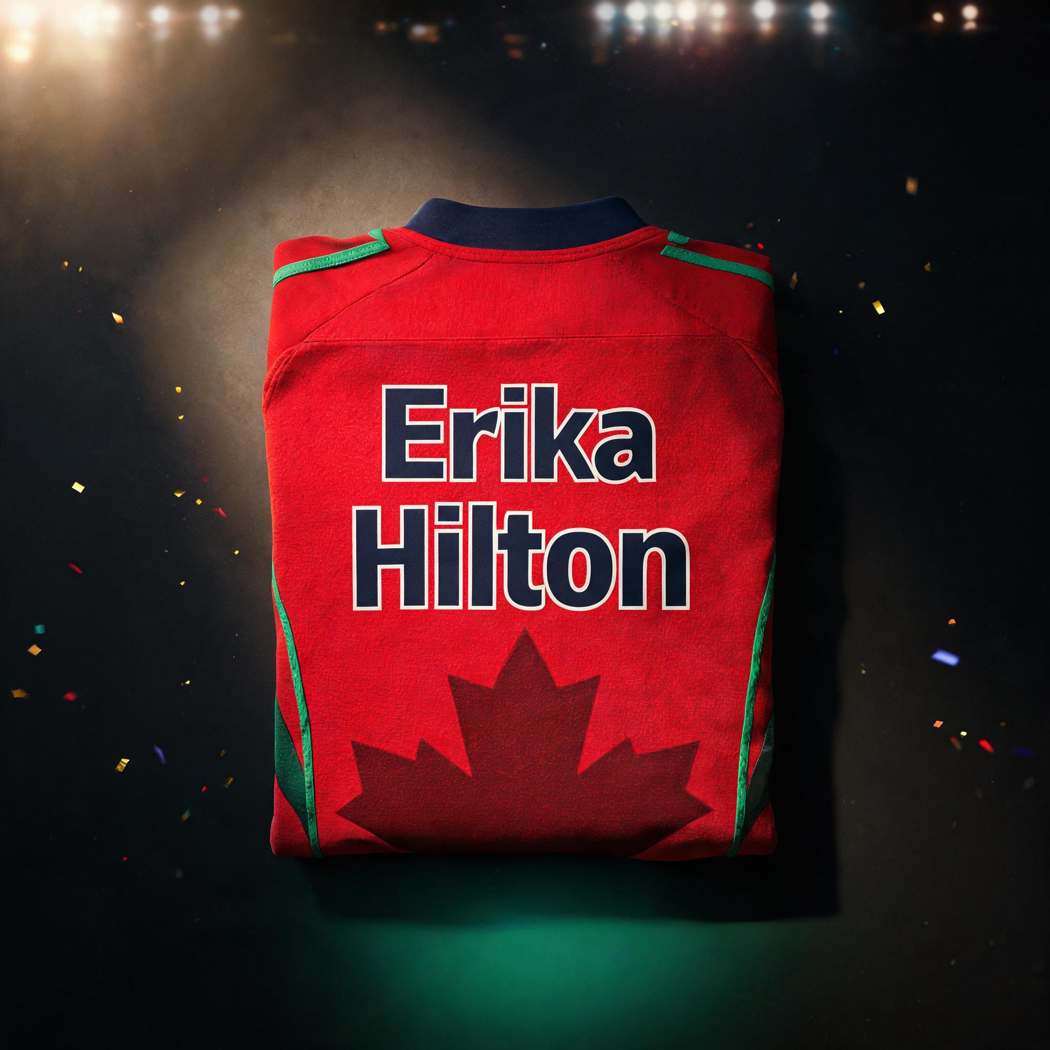 "Erika Hilton 
" — Sports Football | AI Text Effect Generator