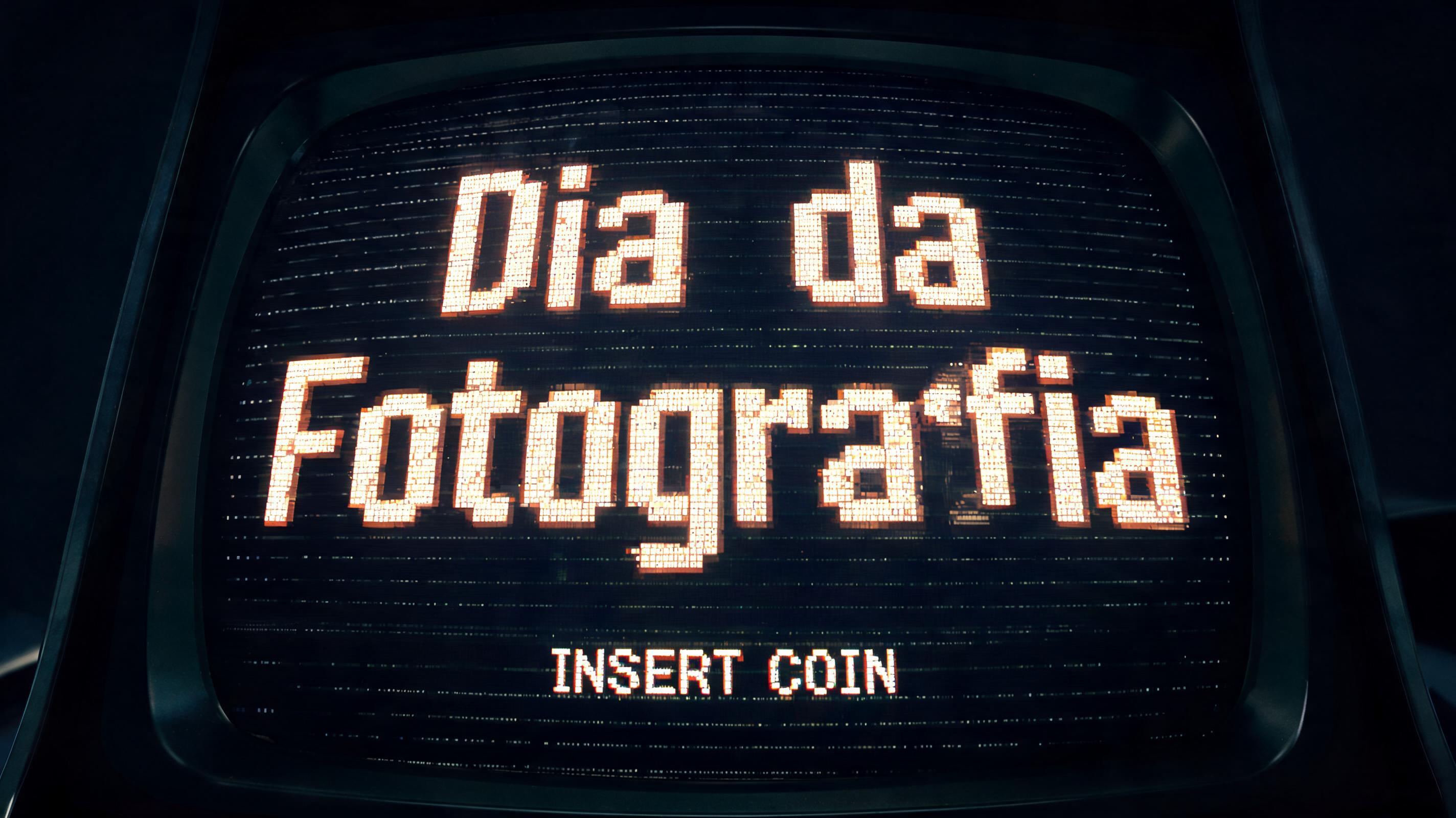 "Dia da Fotografia" — Pixel Art | AI Text Effect Generator