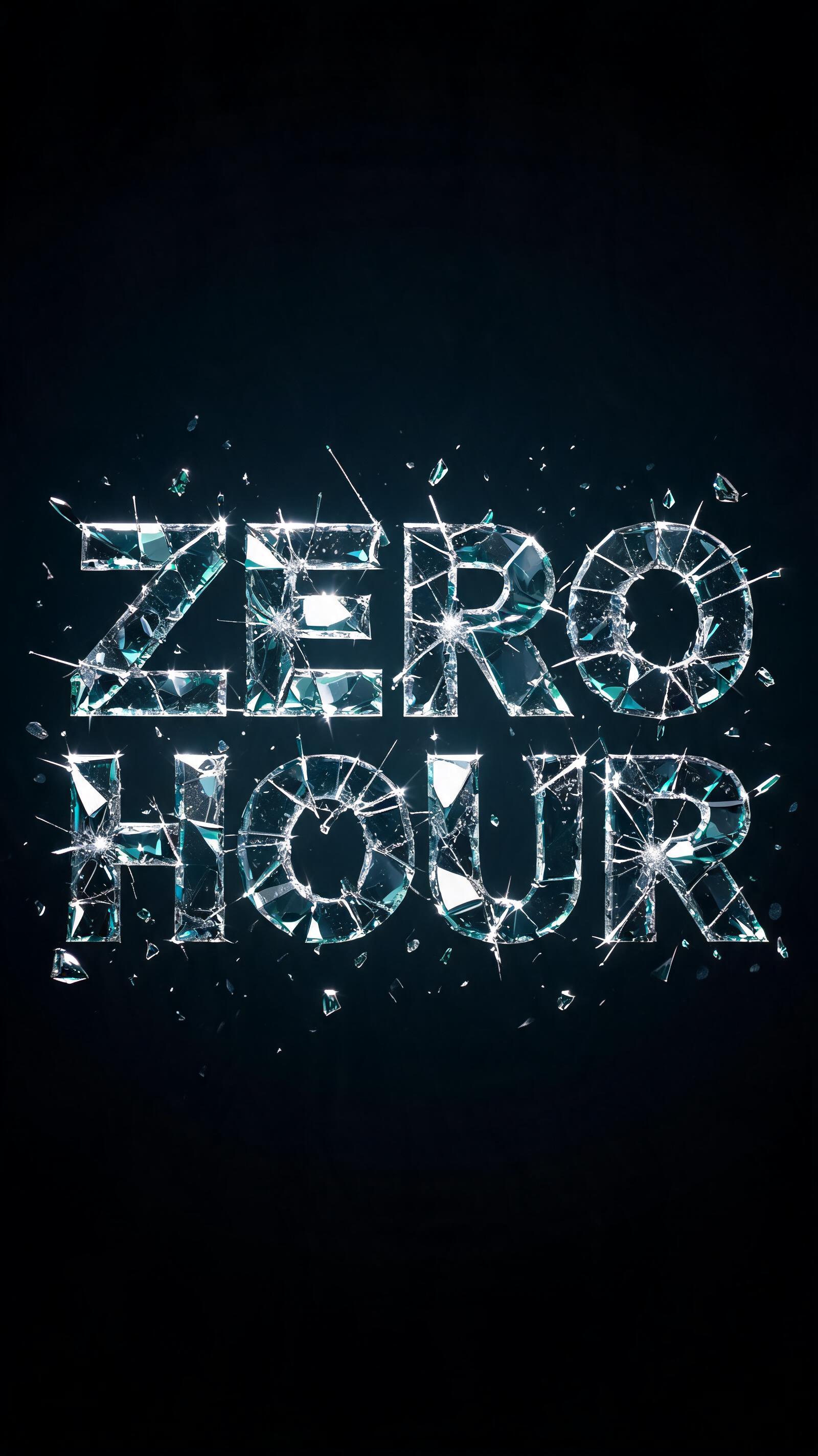 "ZERO HOUR" — Glass Broken | AI Text Effect Generator