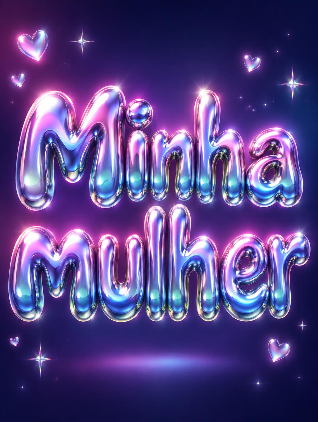 "Minha mulher" — Y2k | AI Text Effect Generator
