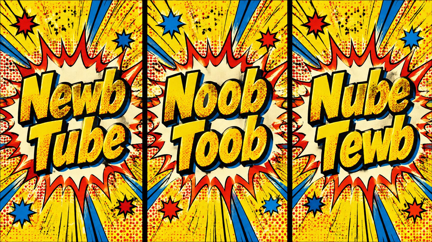 "Newb Tube
Noob Toob
Nube Tewb" — Comic Book | AI Text Effect Generator