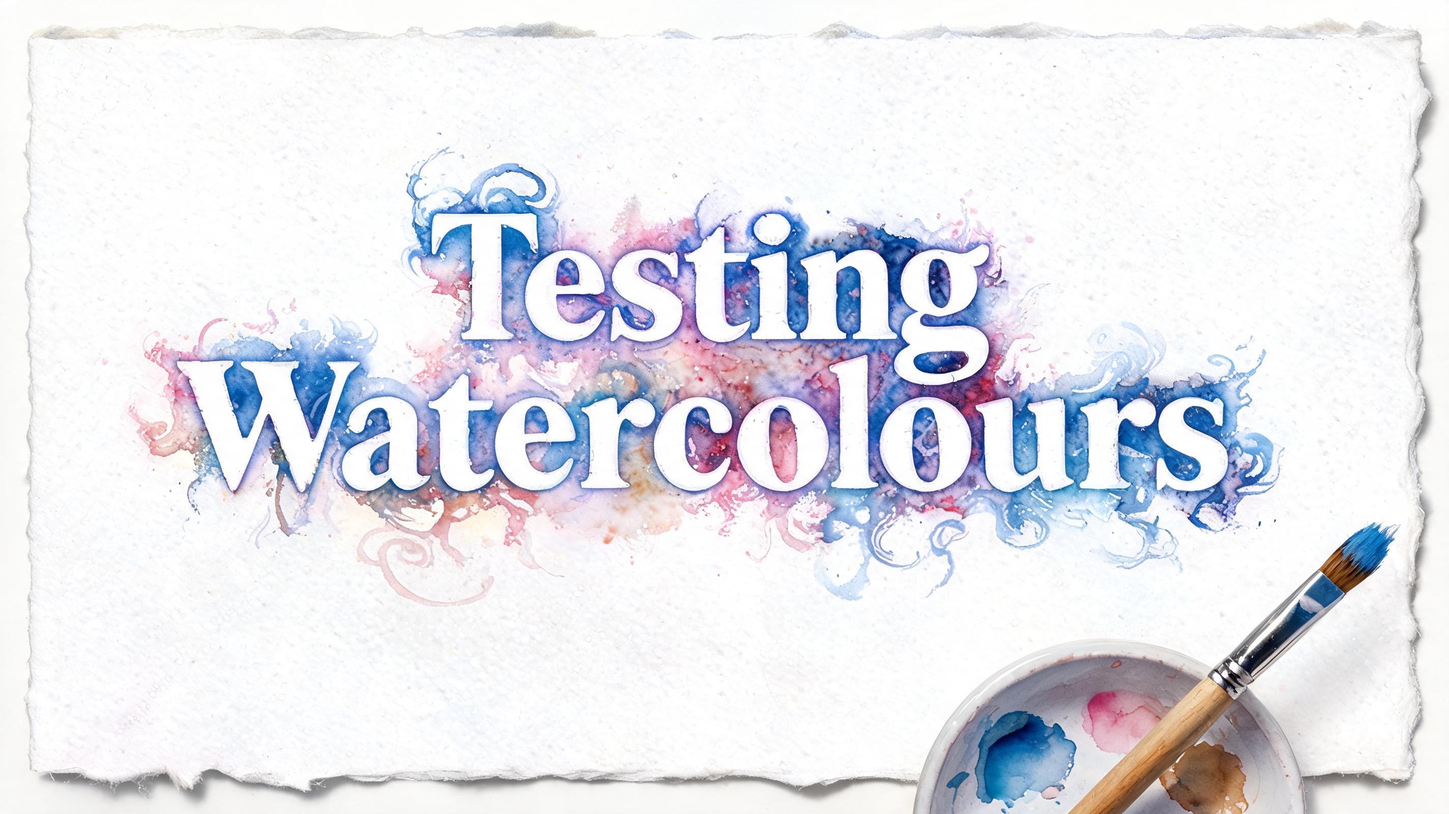 "Testing Watercolours" — Watercolor | AI Text Effect Generator