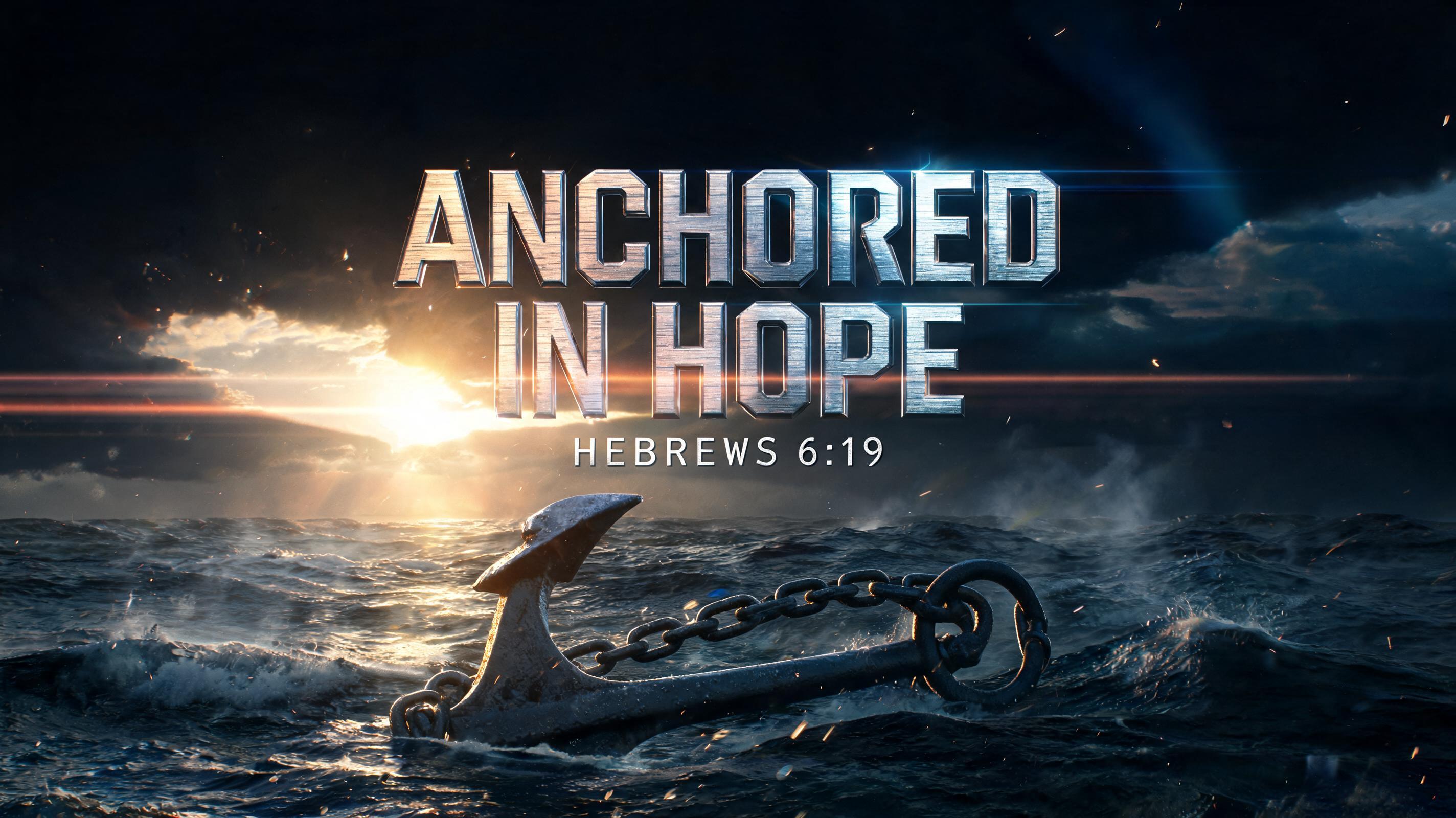 "ANCHORED IN HOPE 

HEBREWS 6:19" — Cinematic Action | AI Text Effect Generator
