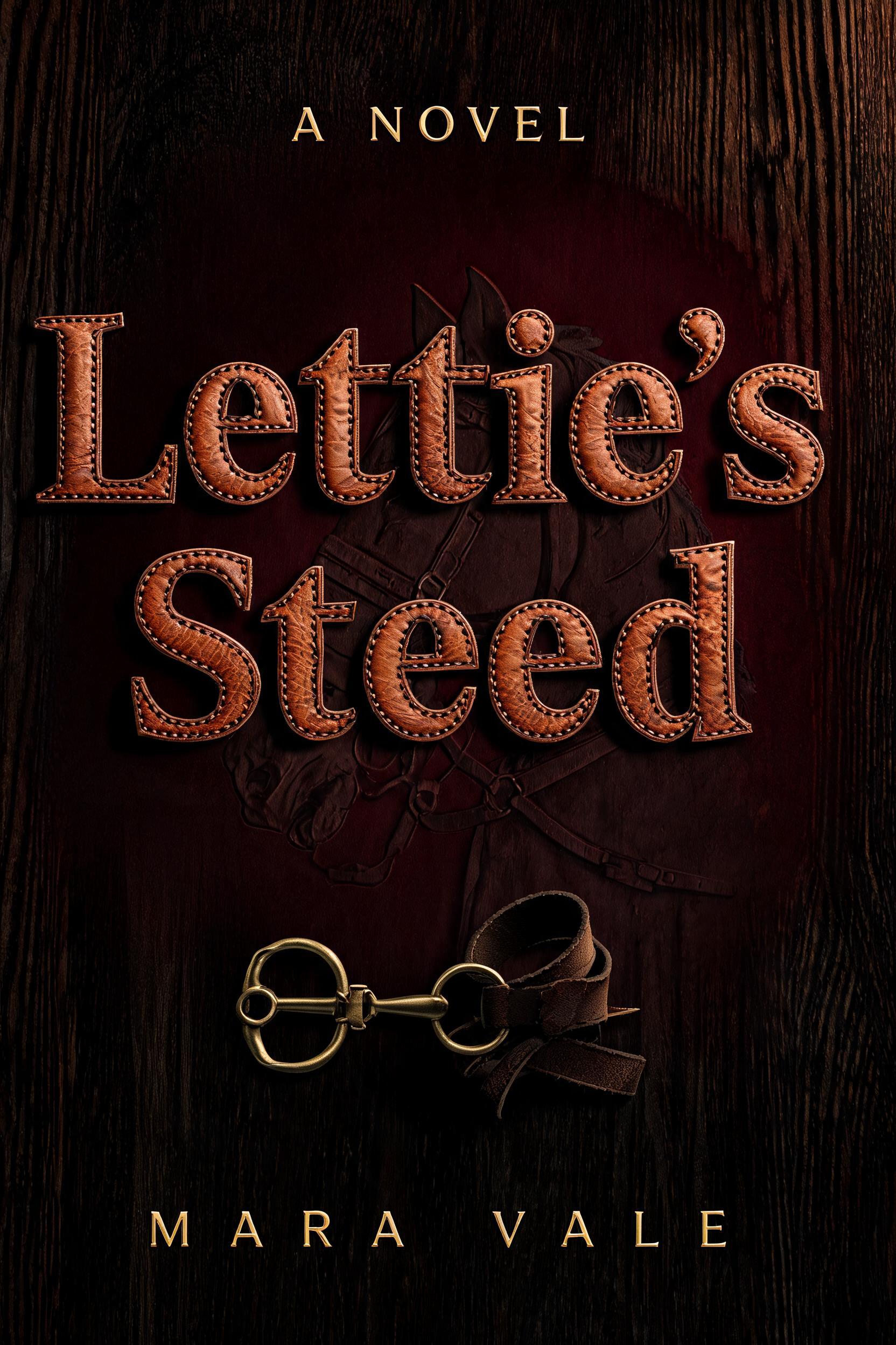 "Lettie’s Steed
A NOVEL
MARA VALE" — Romantic Him | AI Text Effect Generator