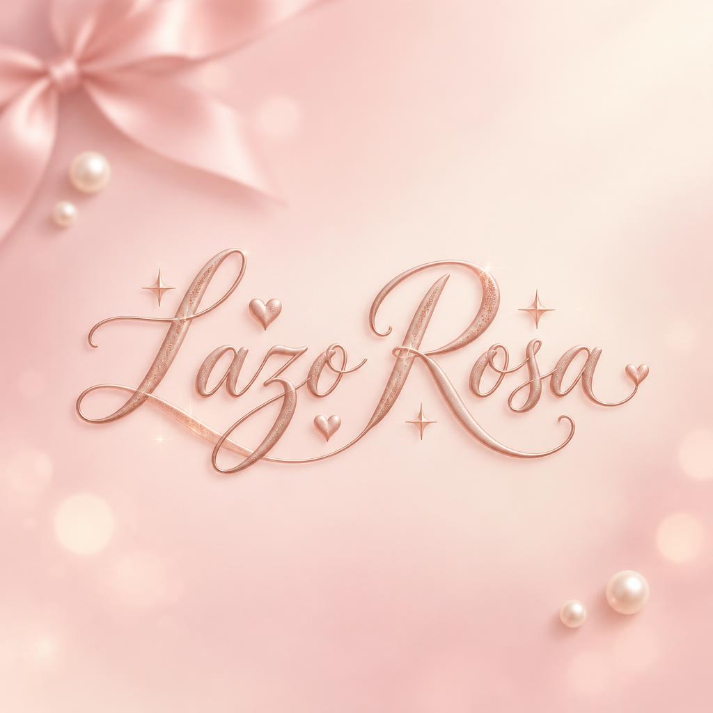 "Lazo Rosa" — Cursive Aesthetic | AI Text Effect Generator