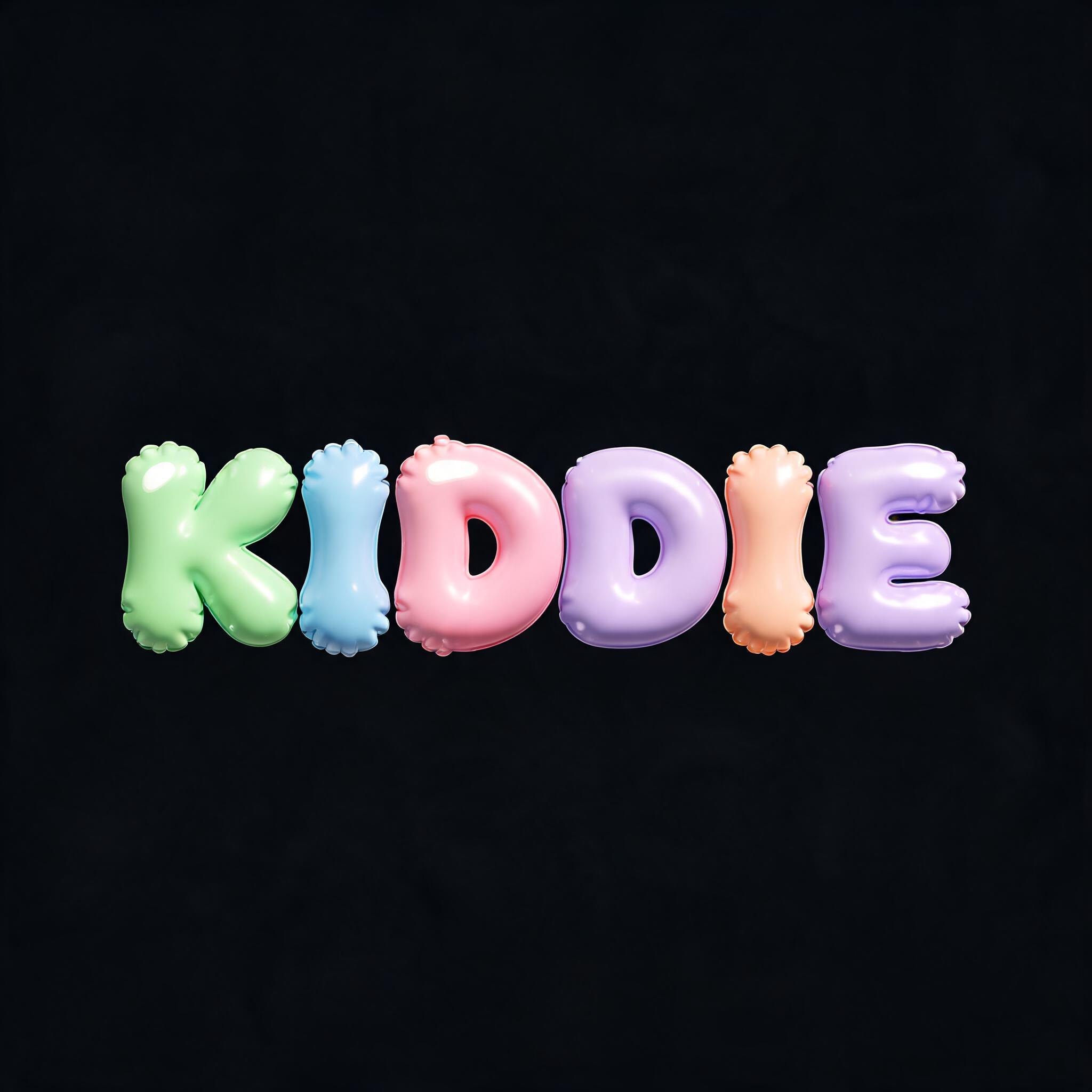 "KIDDIE" — Y2k Bubbly | AI Text Effect Generator