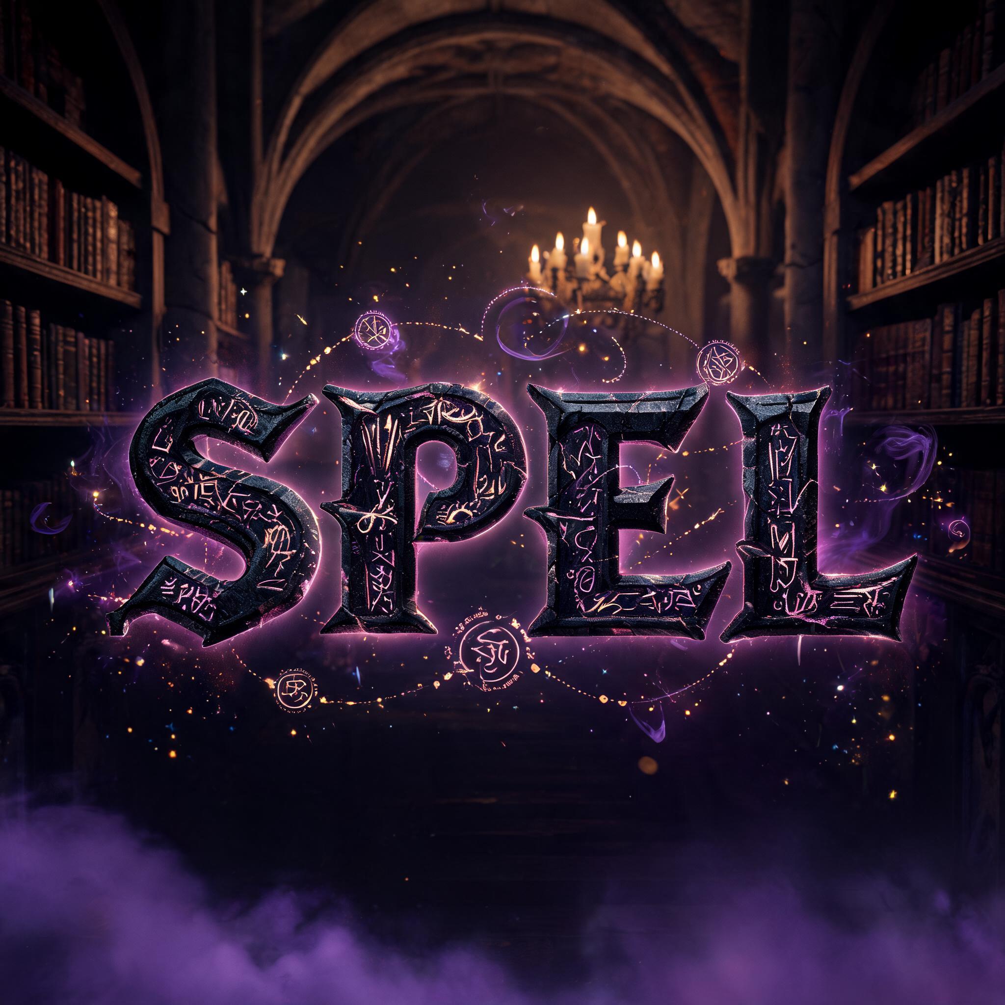 "Spell" — Magic Fantasy text effect