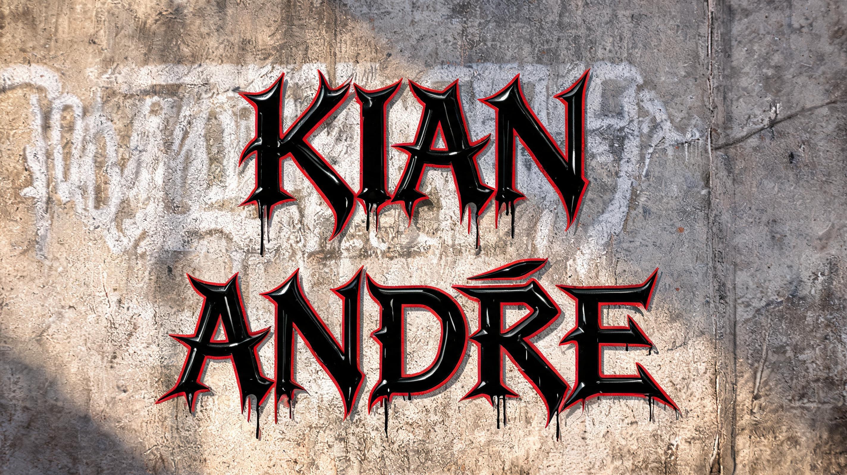 "Kian
Andre " — Chicano | AI Text Effect Generator