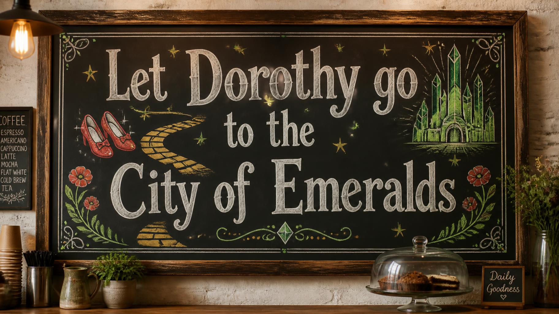 Let Dorothy go to the City of Emeralds