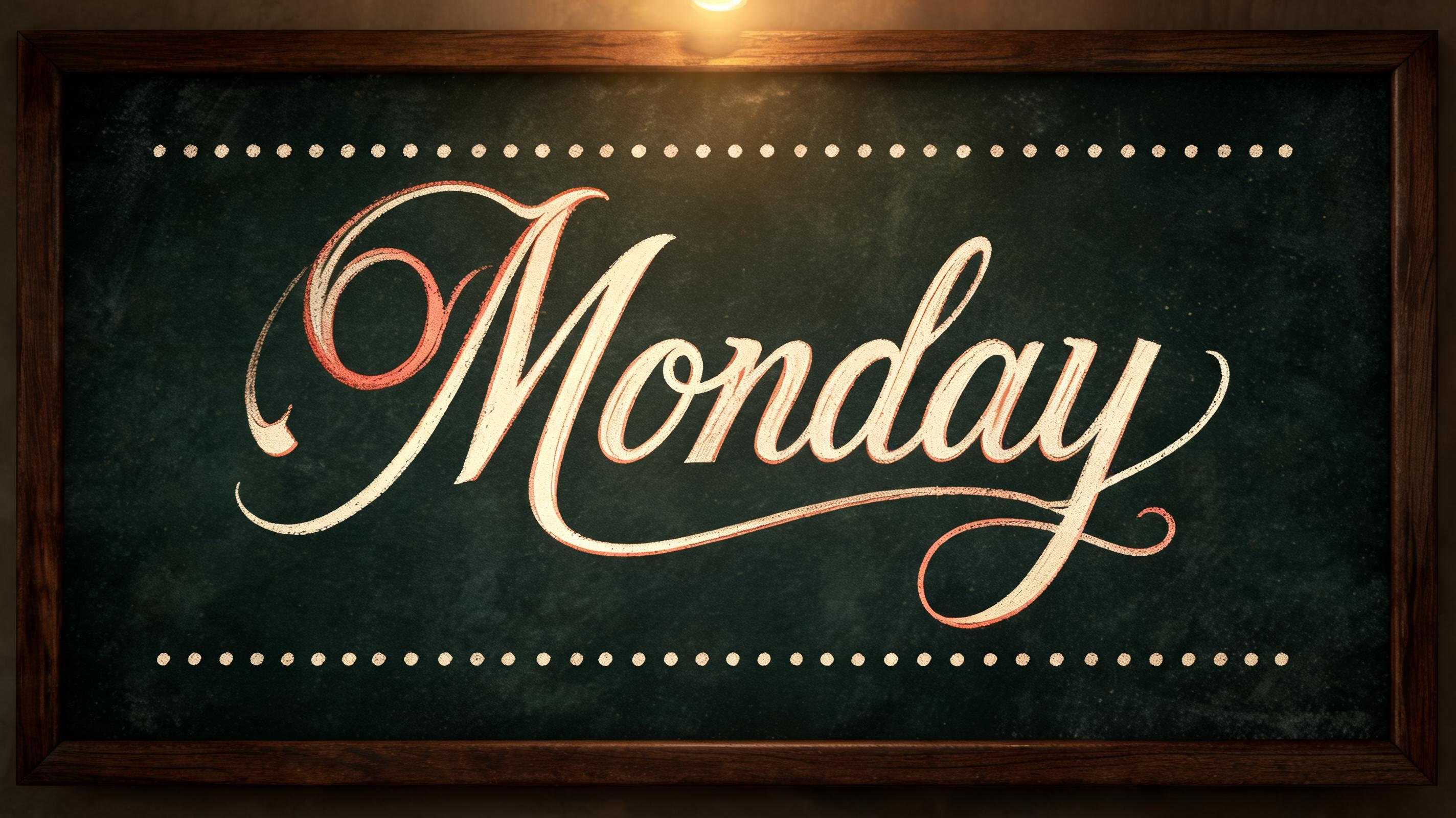 "Monday" — Chalk | AI Text Effect Generator
