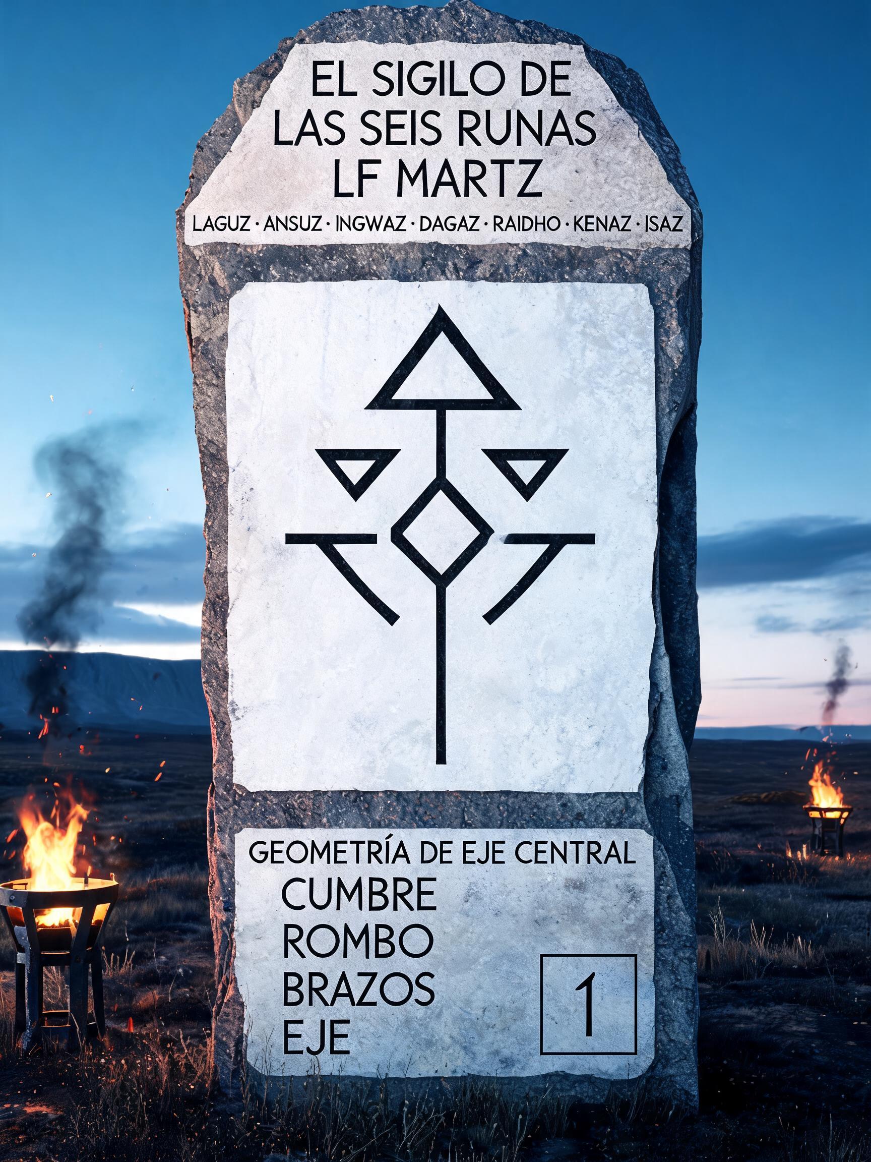 "EL SIGILO DE LAS SEIS RUNAS LF MARTZ" — Viking | AI Text Effect Generator