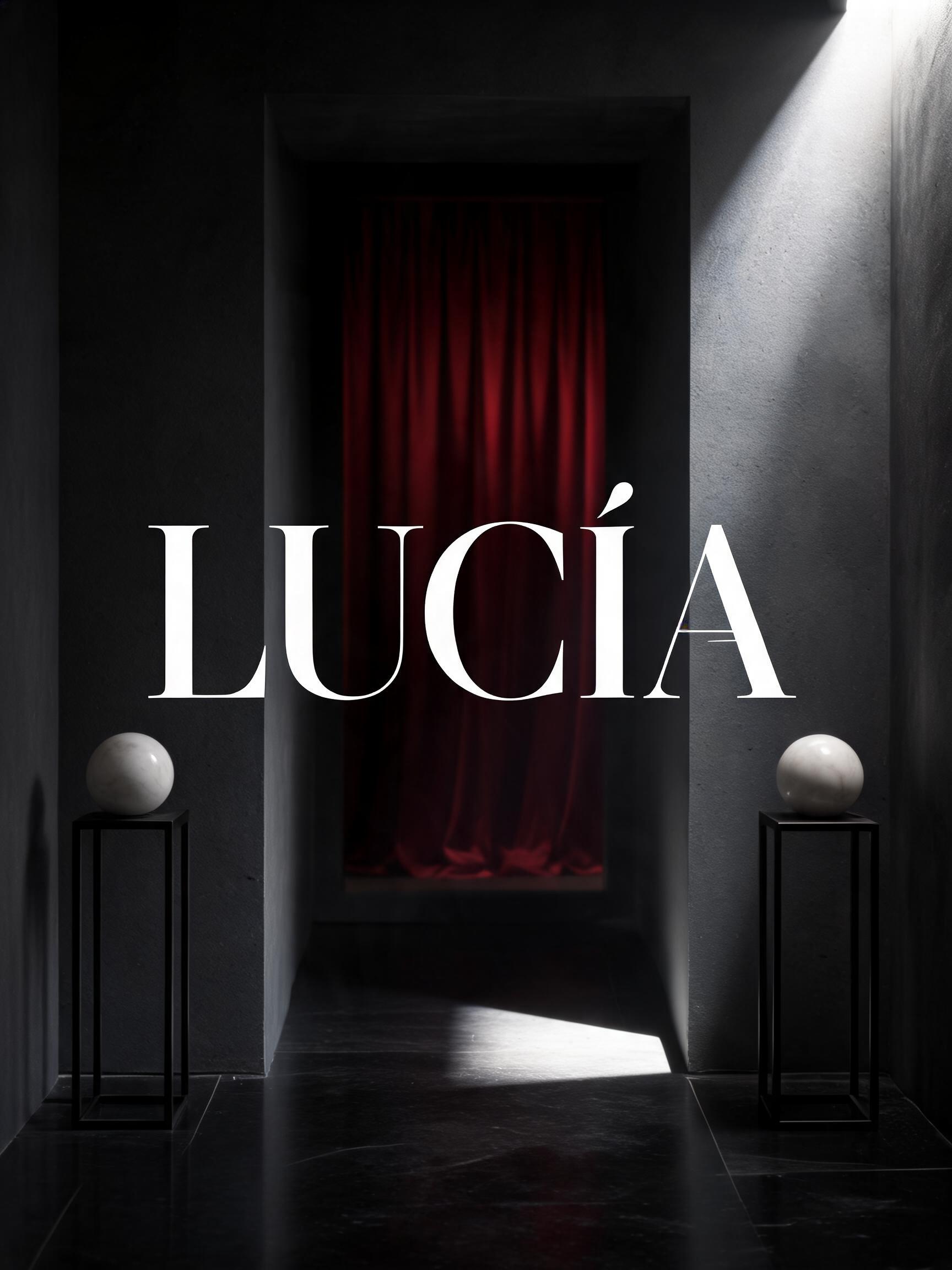 "LUCÍA" —  | AI Text Effect Generator