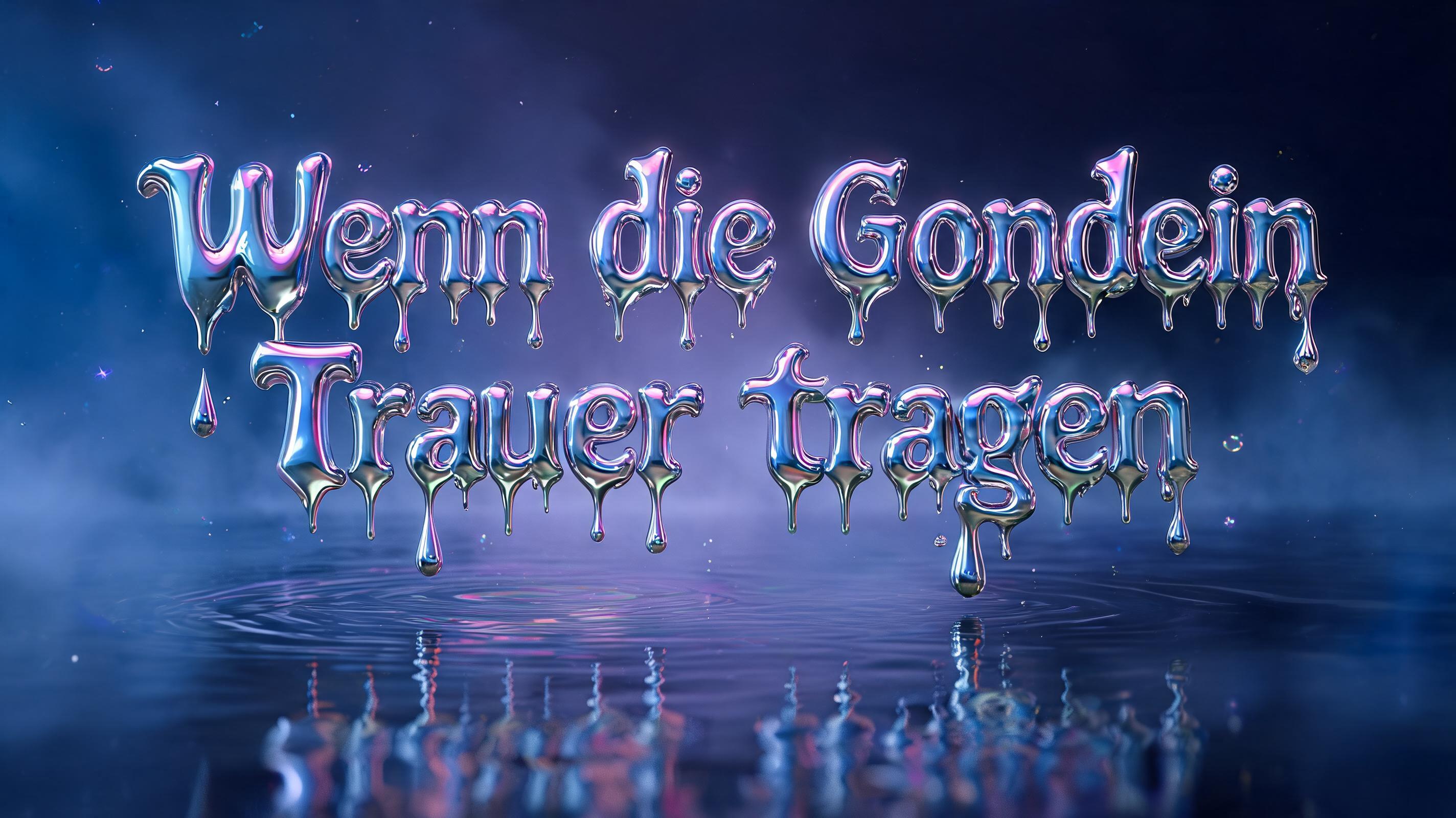 "Wenn die Gondeln Trauer tragen" — Y2k | AI Text Effect Generator