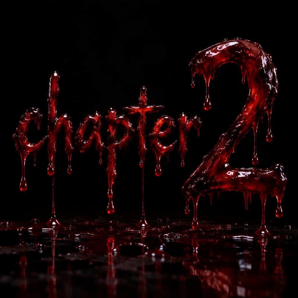 "chapter 2" — Drip Font Blood | AI Text Effect Generator