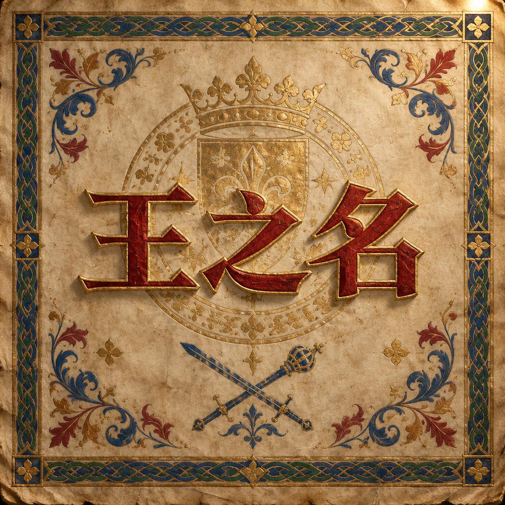 "王之名" — Medieval | AI Text Effect Generator