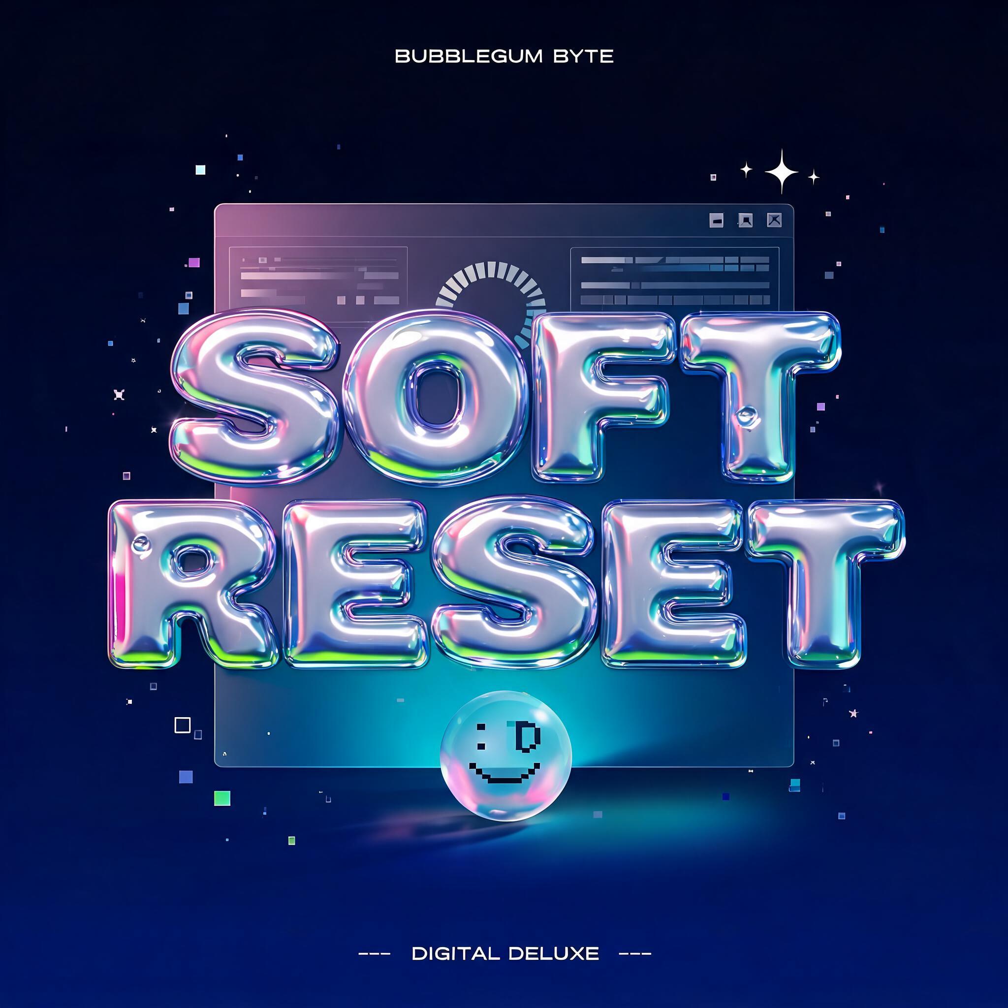 "SOFT RESET
BUBBLEGUM BYTE
DIGITAL DELUXE" — Y2k | AI Text Effect Generator