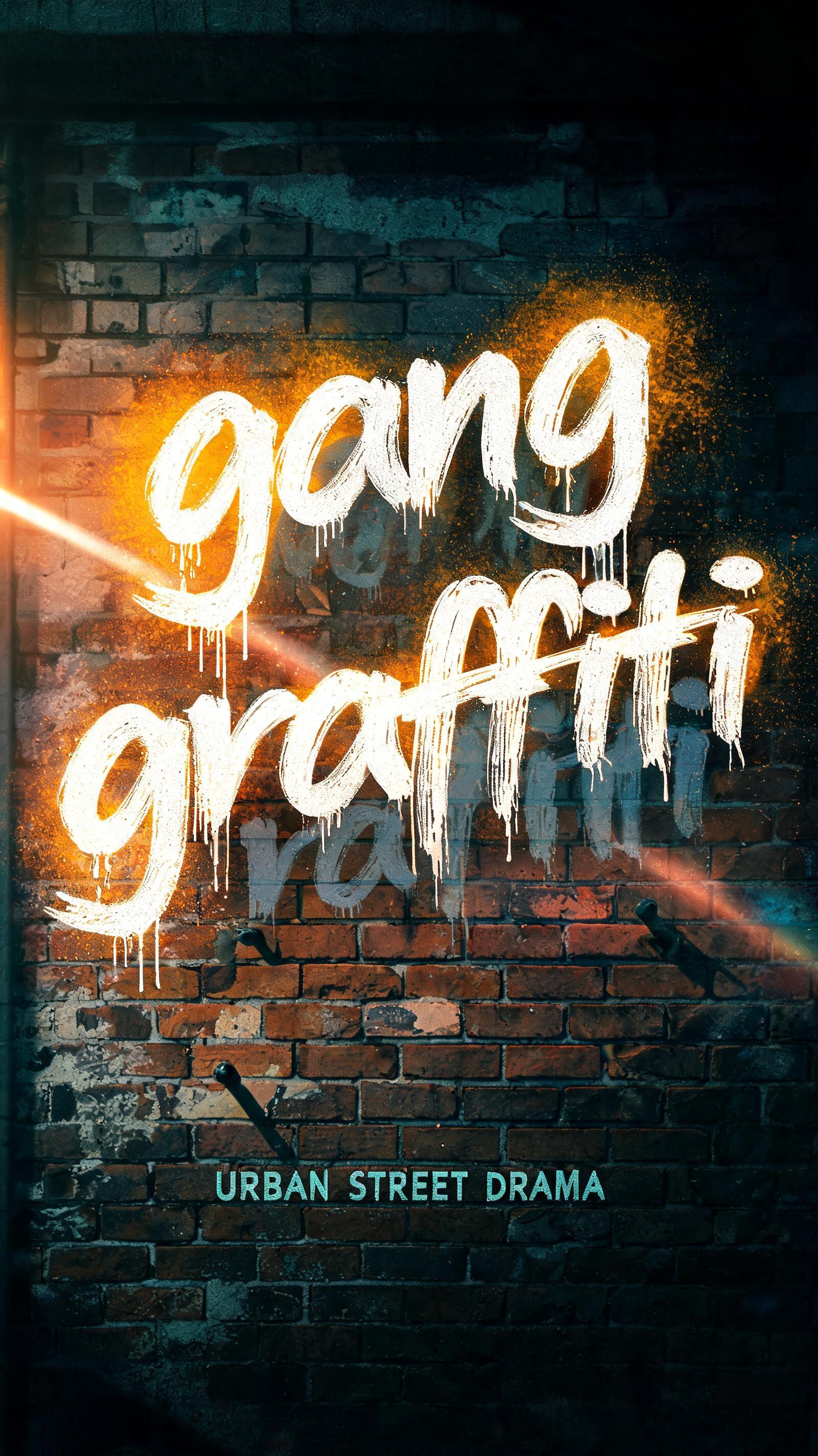 "gang
graffiti" — Cinematic | AI Text Effect Generator