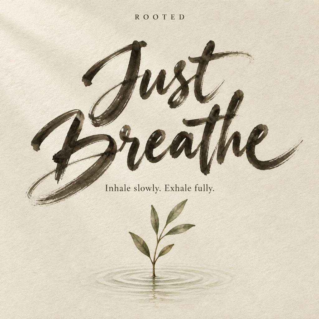 Just Breathe
Inhale slowly. Exhale fully.
ROOTED