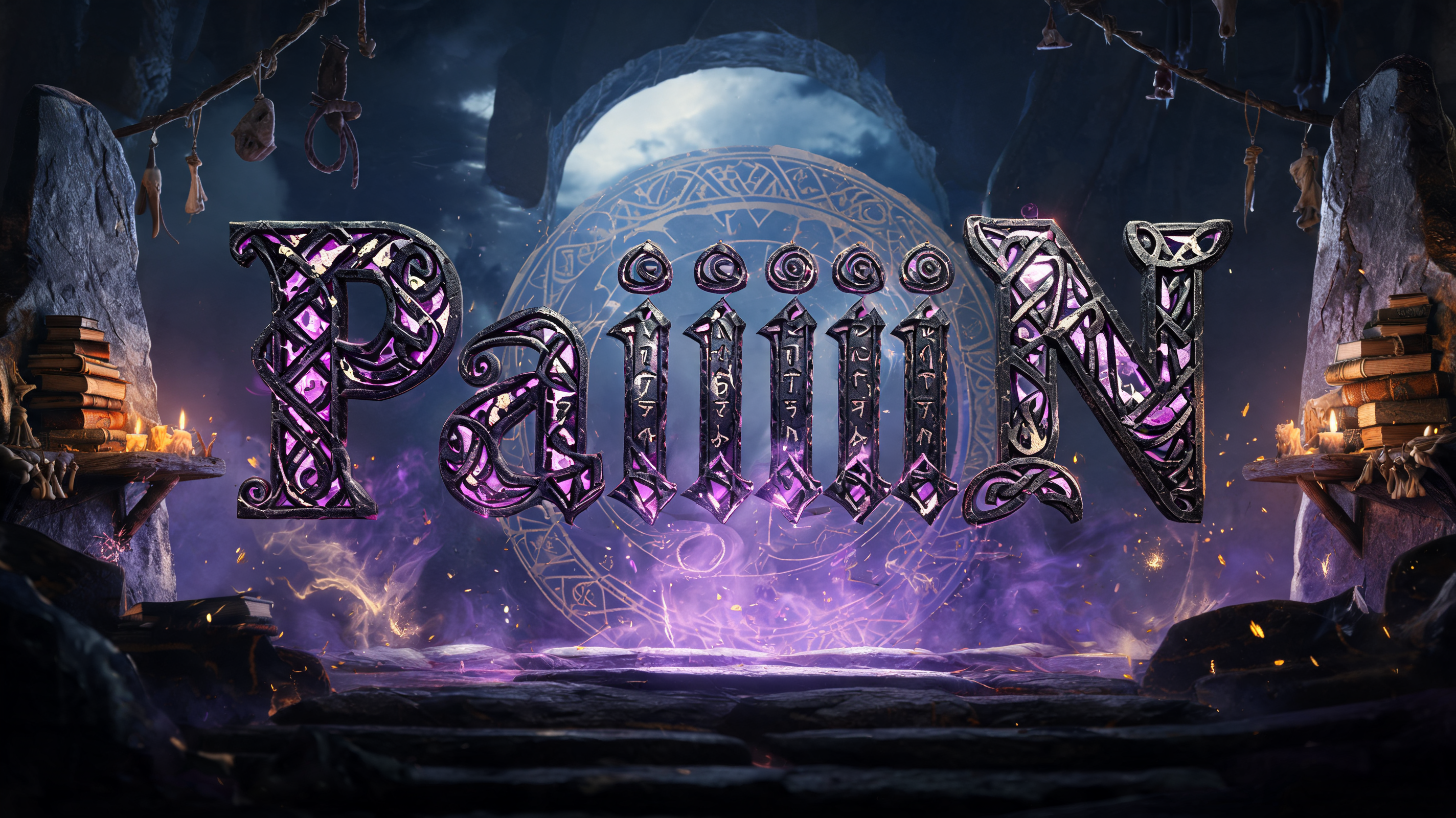 "PaiiiiiN" — Magic Fantasy text effect