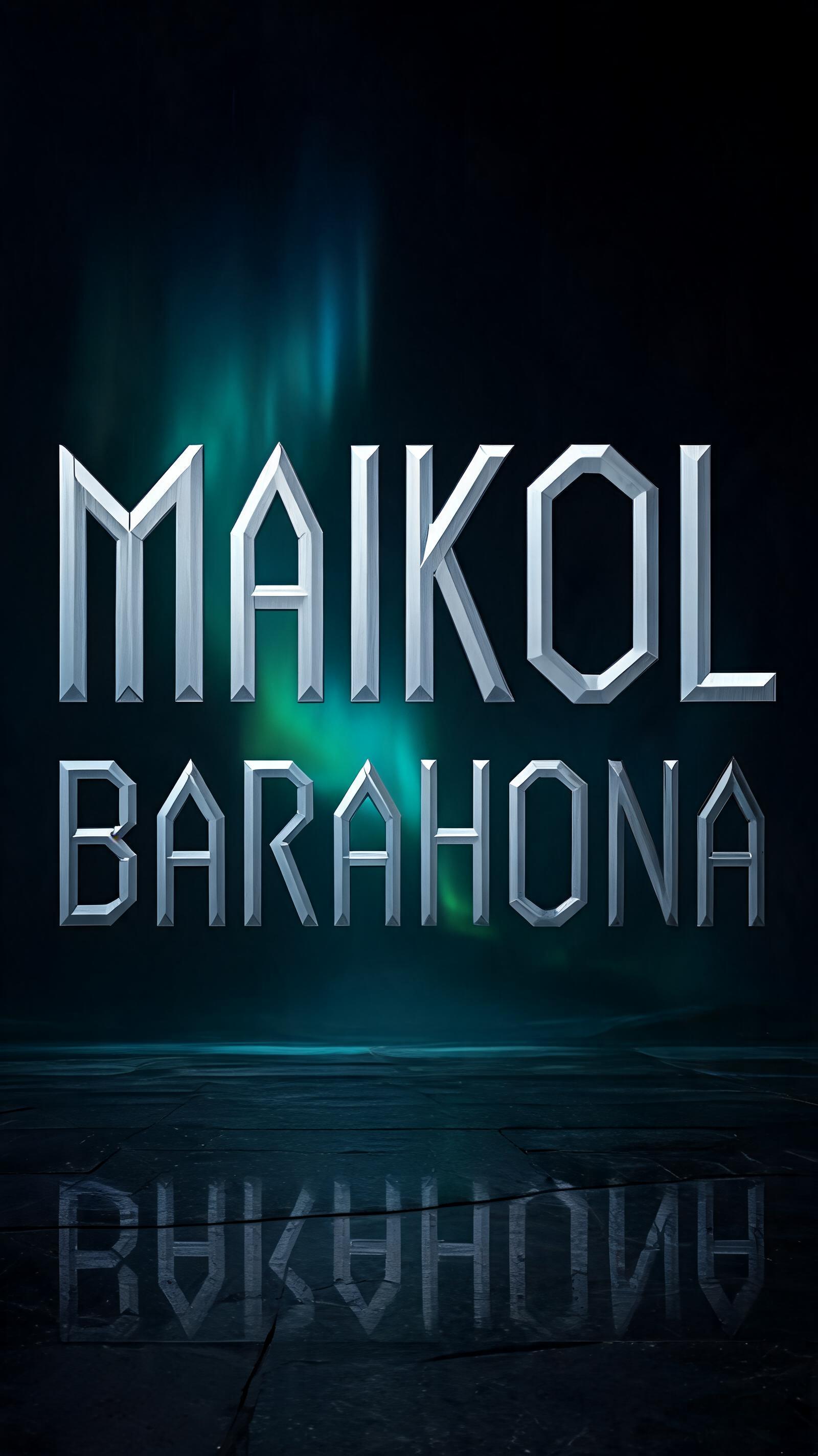 "    MAIKOL 
BARAHONA" — Viking Runic | AI Text Effect Generator