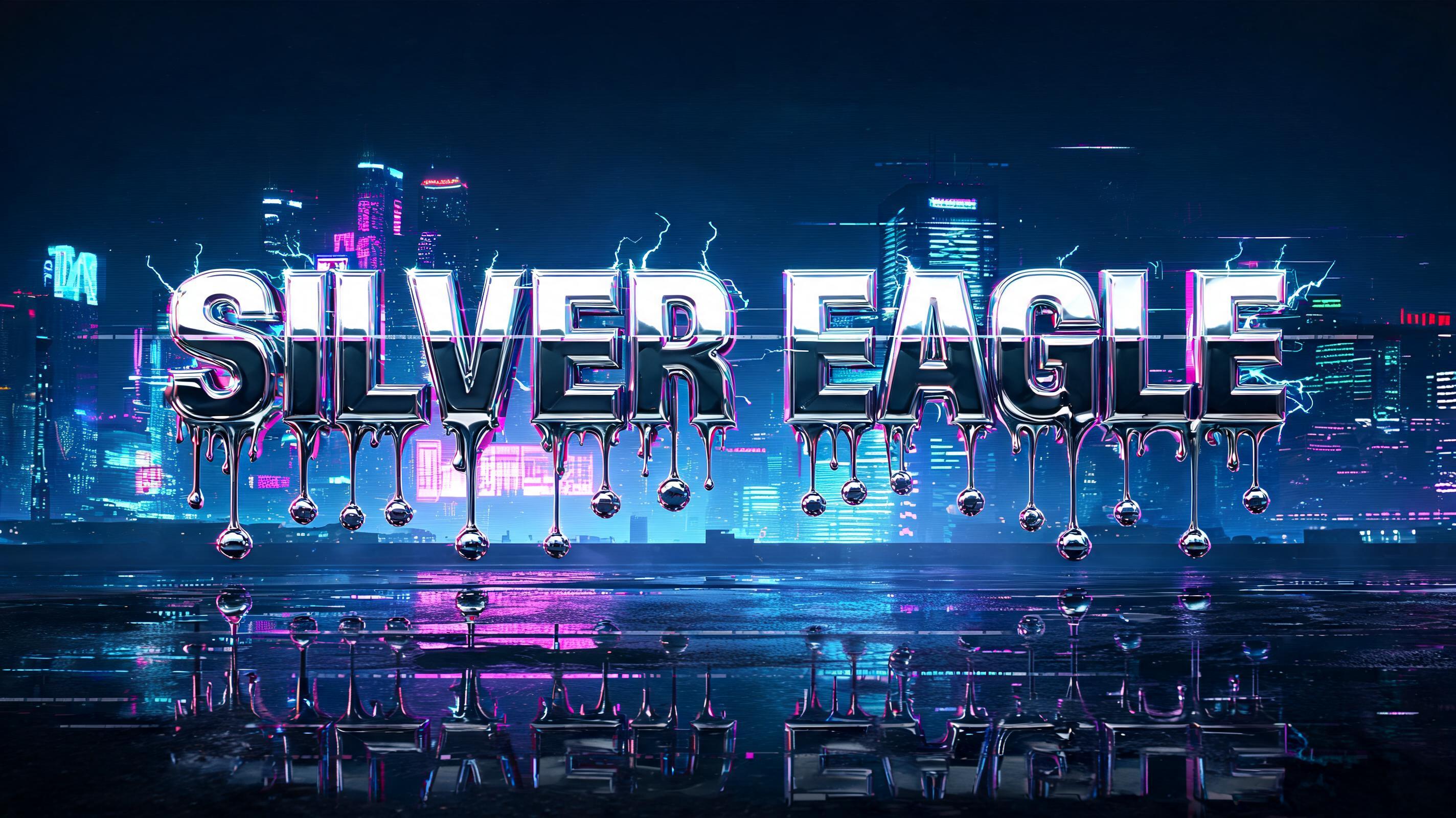 "SILVER EAGLE" — Cyberpunk | AI Text Effect Generator