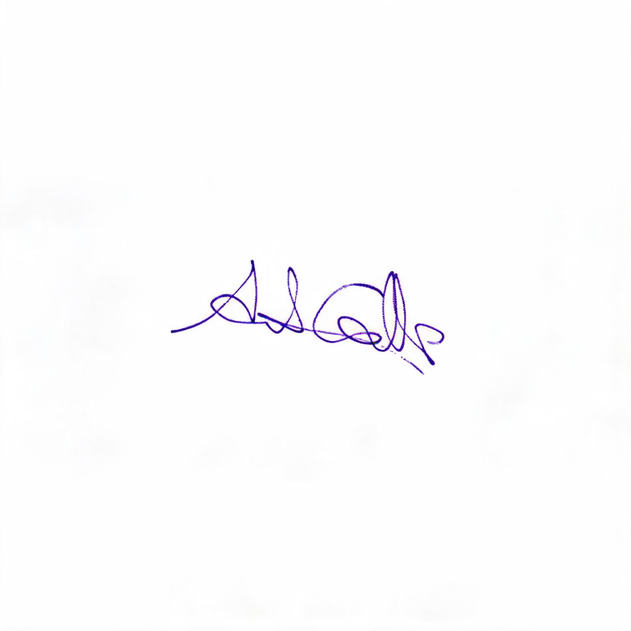"" — Cursive Signature text effect