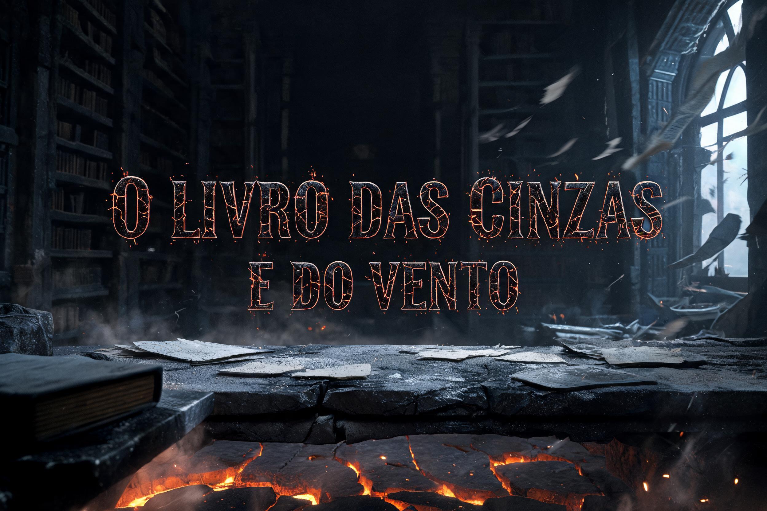 "O LIVRO DAS CINZAS
E DO VENTO" —  | AI Text Effect Generator