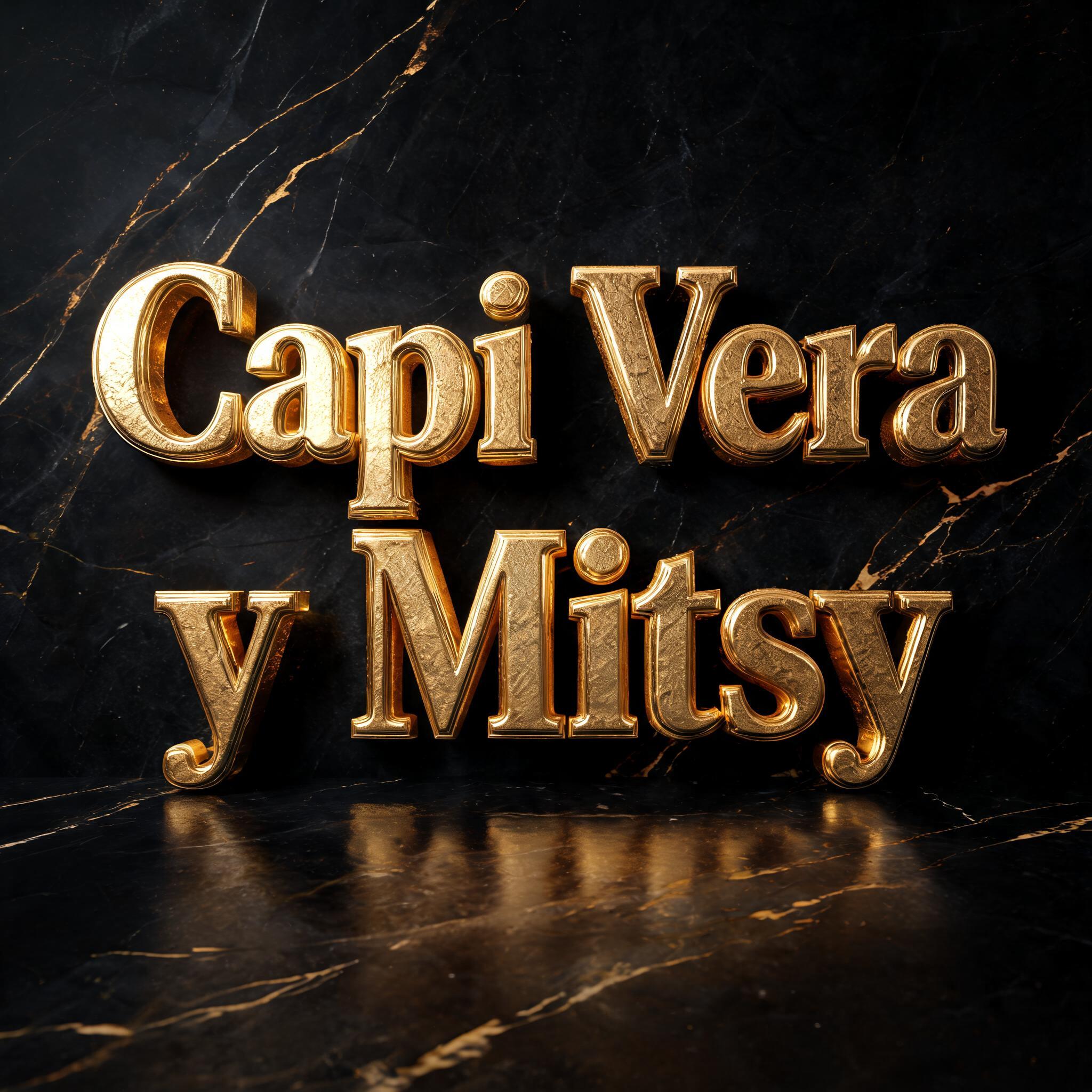 "Capi Vera y Mitsy" — Luxury Gold | AI Text Effect Generator