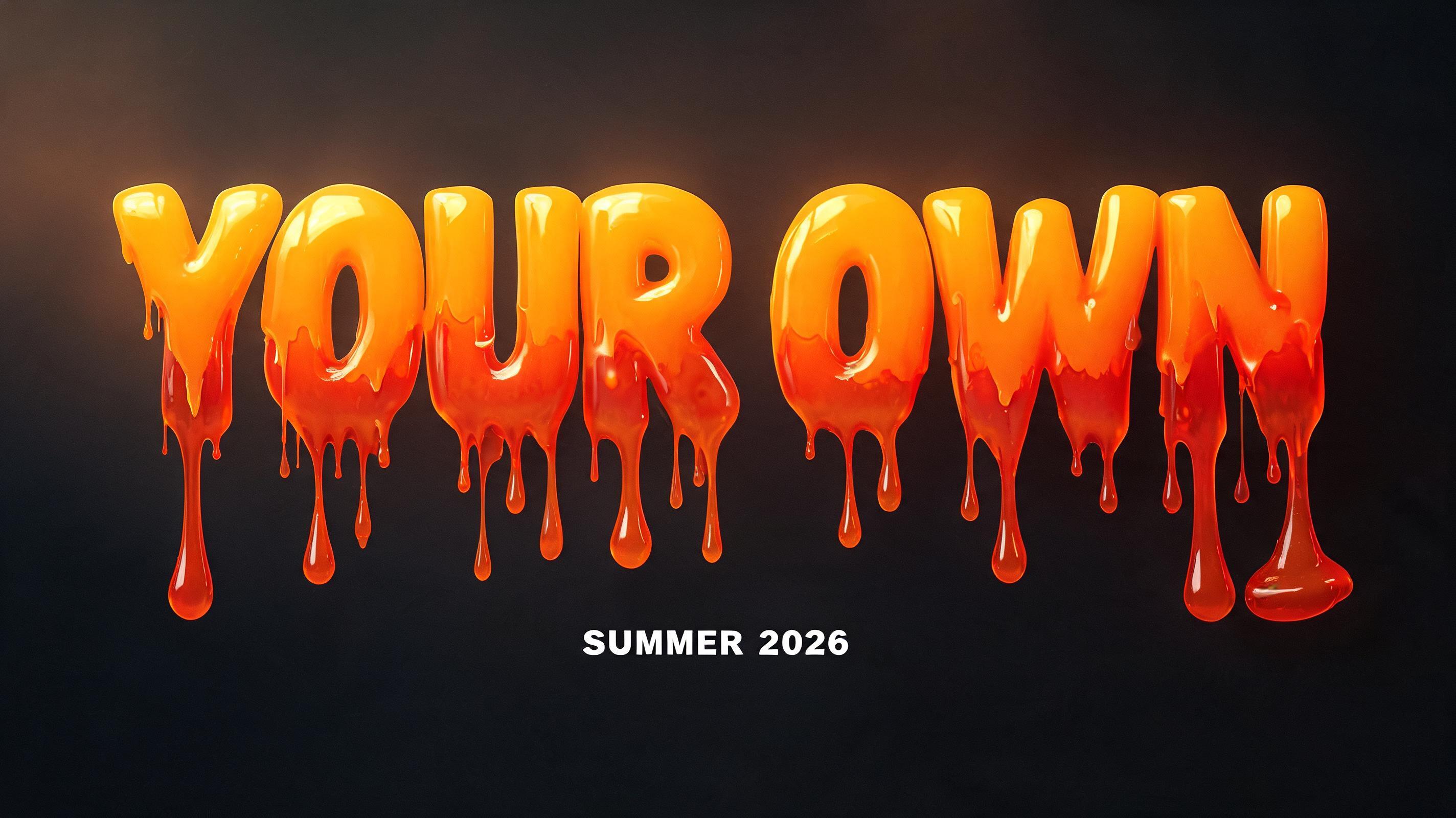 "YOUR OWN" — Drip Font Melting | AI Text Effect Generator