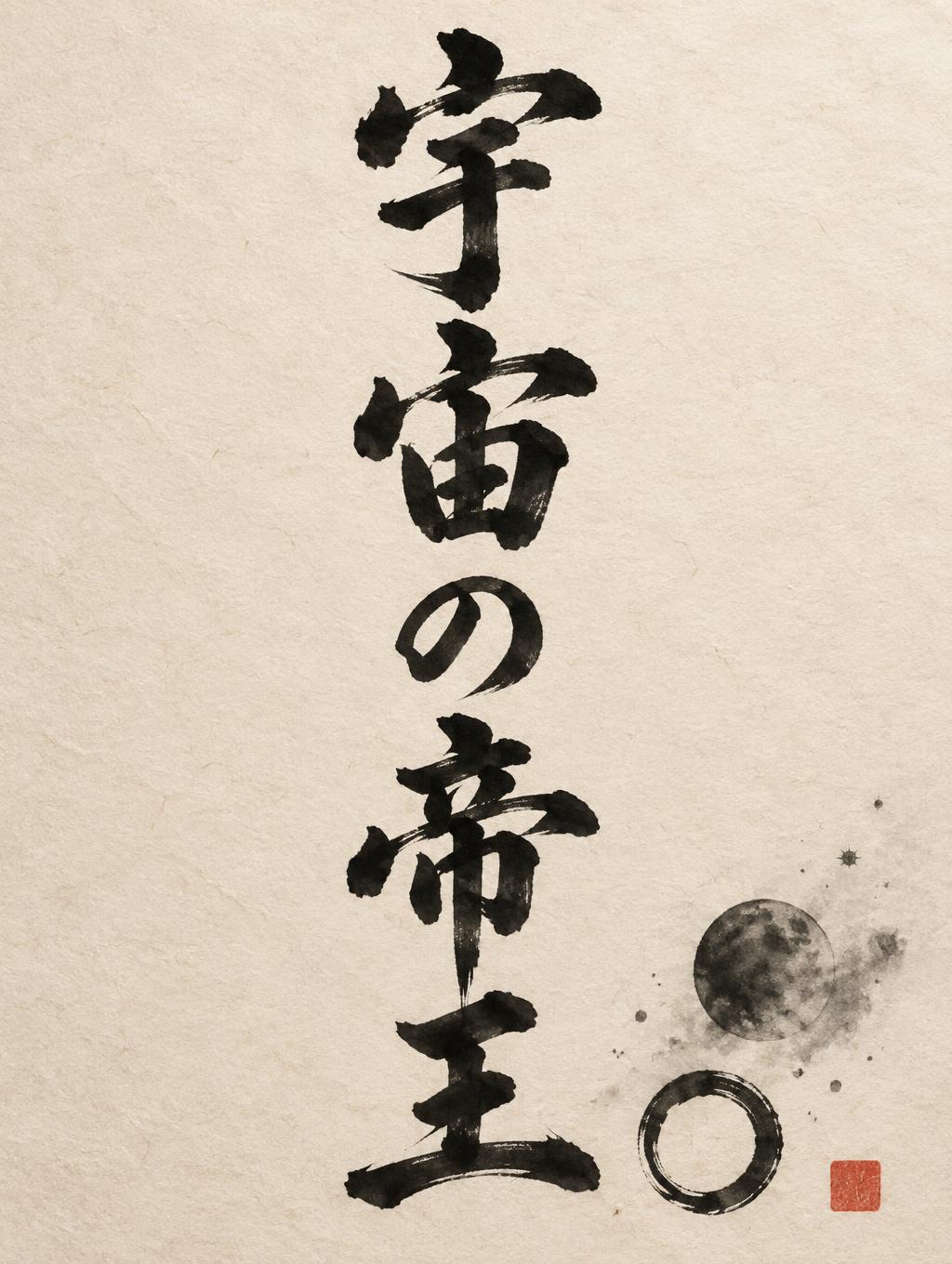 "宇宙の帝王" — Brush Stroke | AI Text Effect Generator