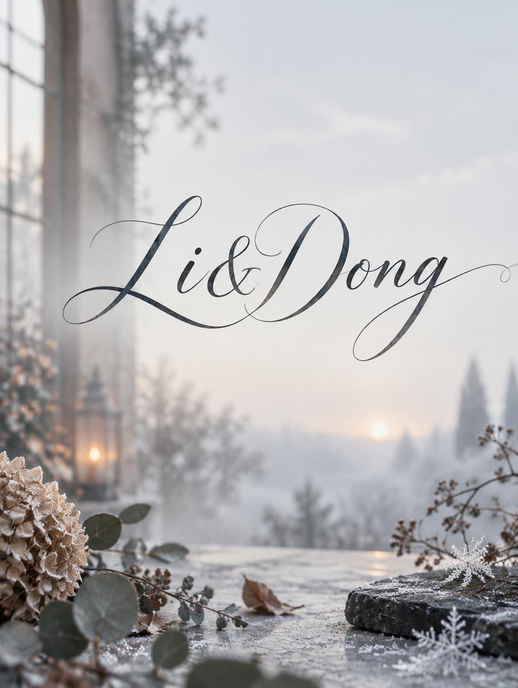 "Li&Dong" —  | AI Text Effect Generator