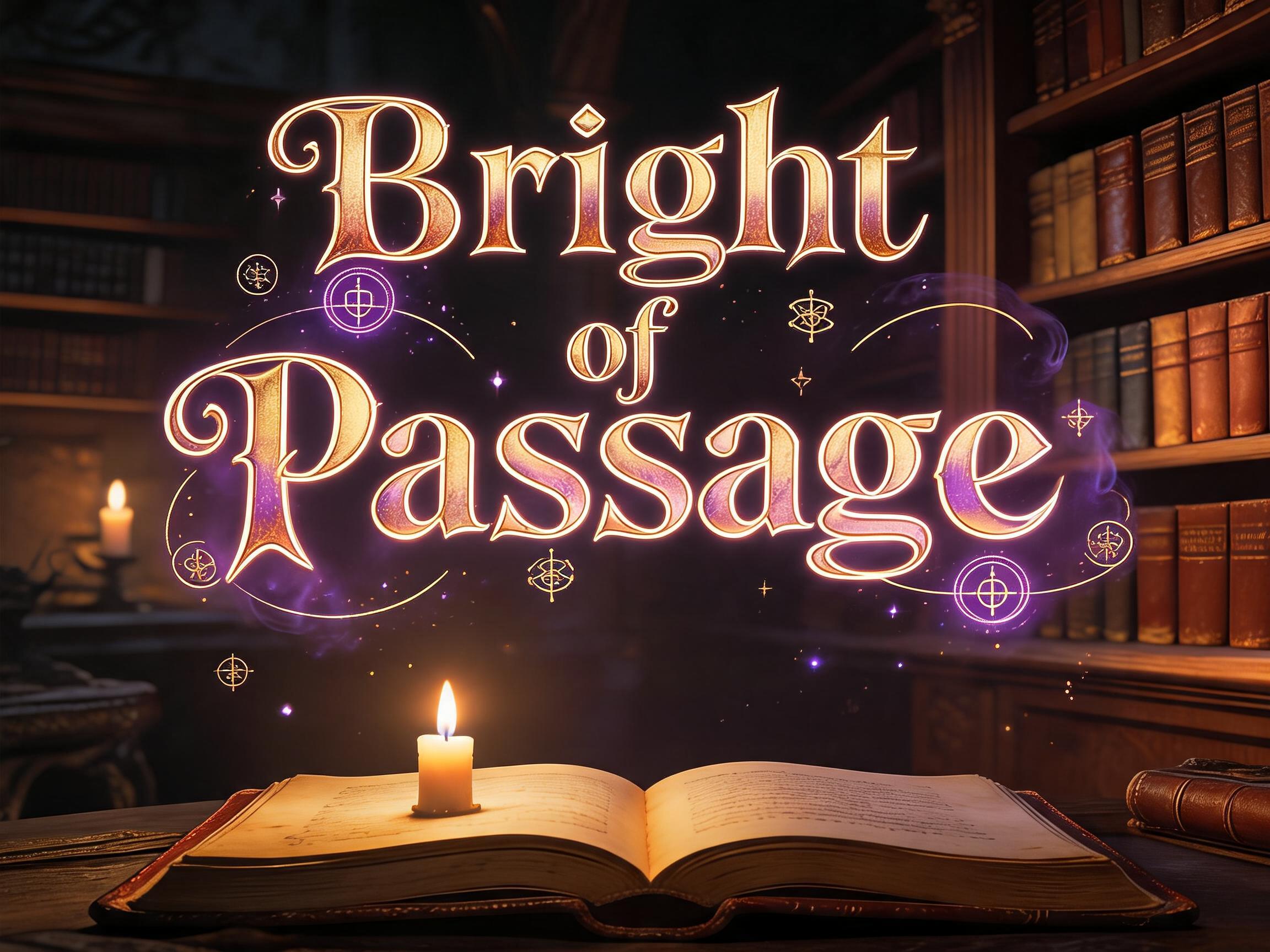 "Bright
 of 
Passage" — Magic Fantasy | AI Text Effect Generator