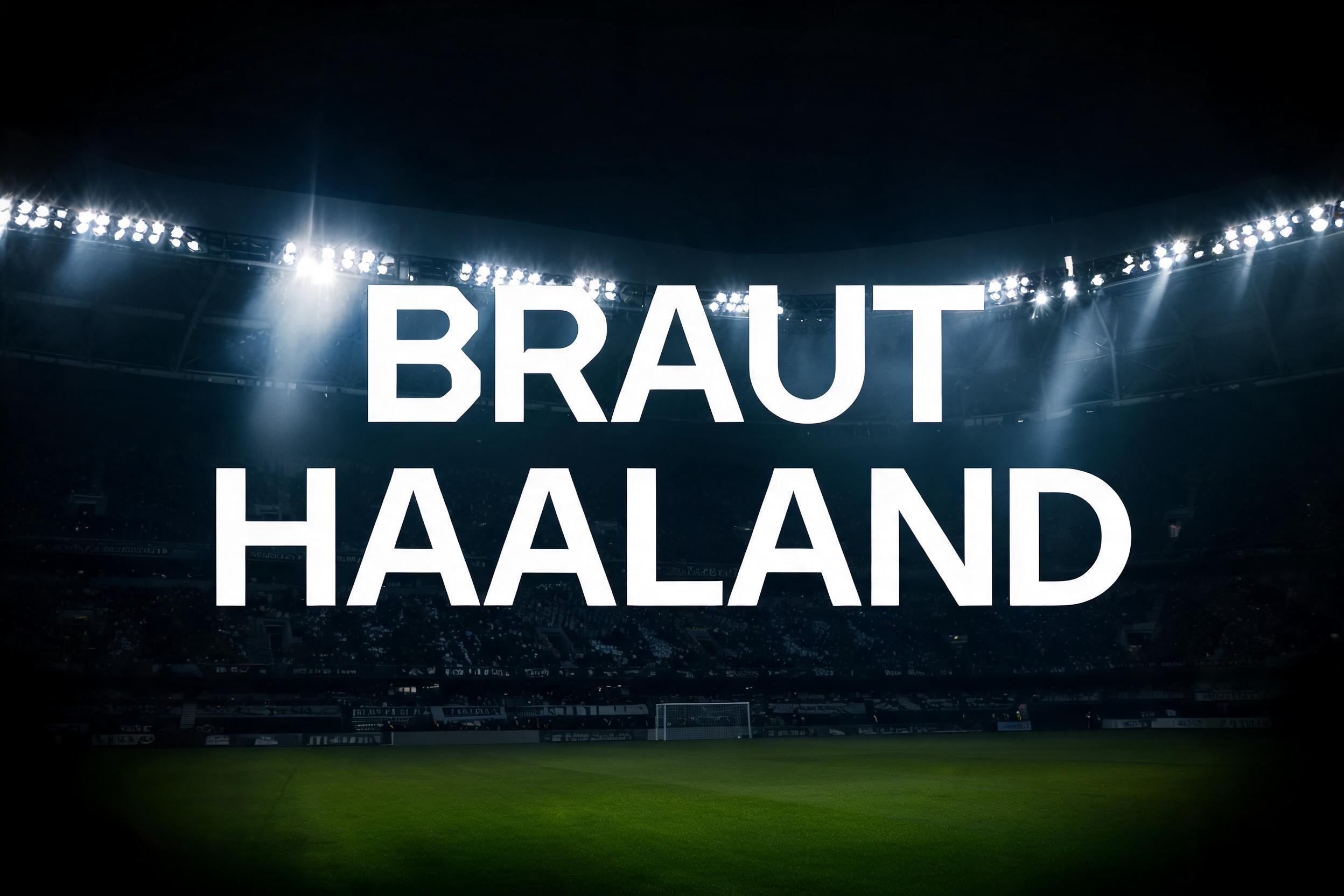 "BRAUT HAALAND" —  | AI Text Effect Generator