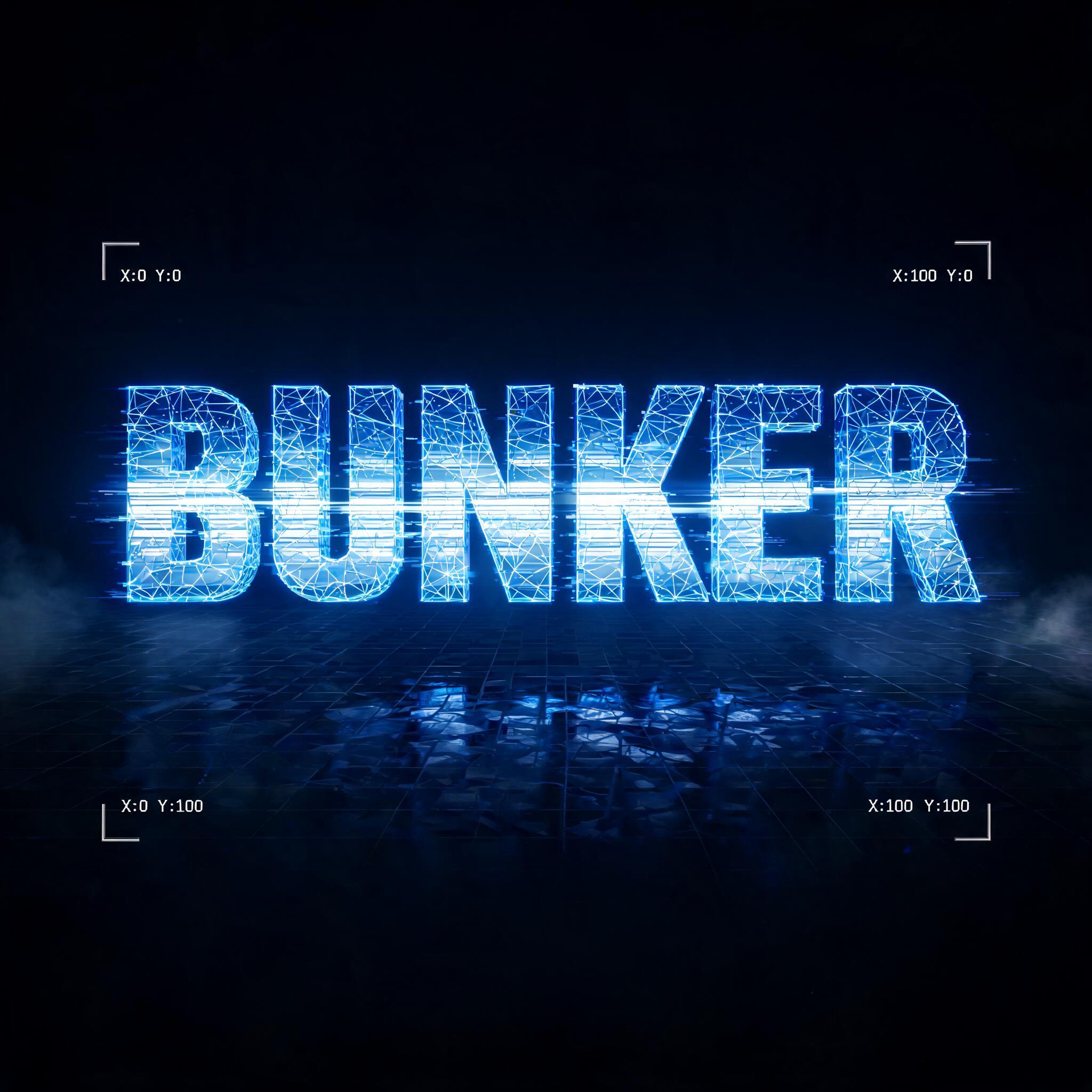 "Bunker" — Futuristic | AI Text Effect Generator