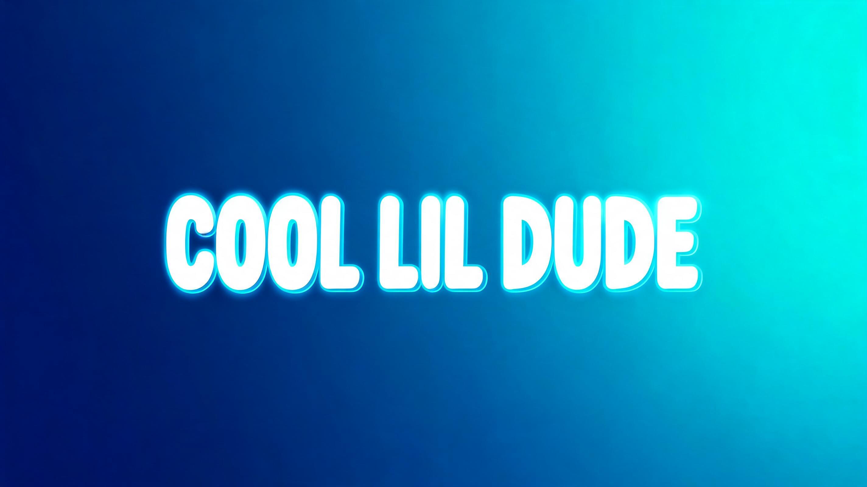 "COOL LIL DUDE" — Gothic | AI Text Effect Generator