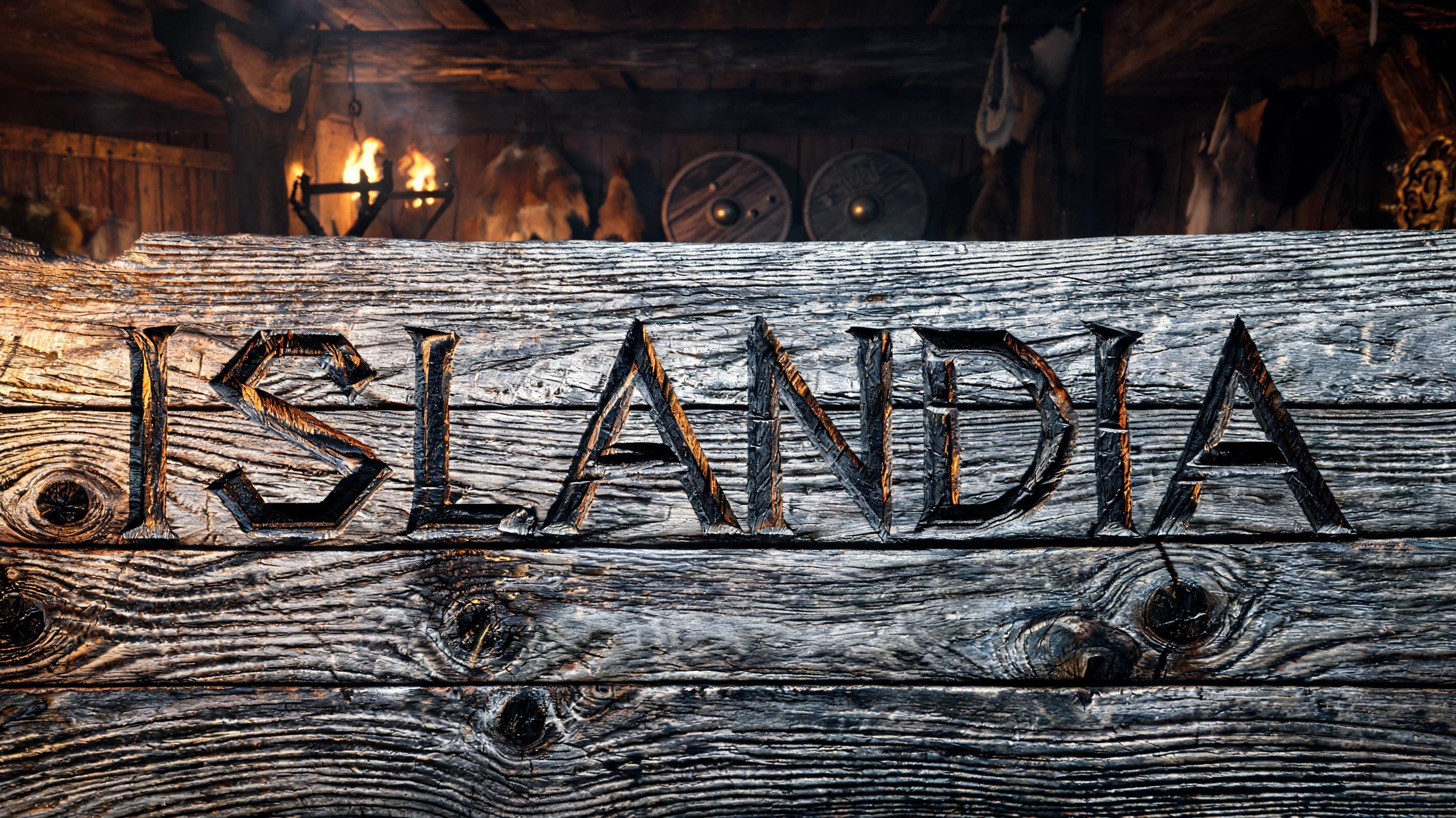 "ISLANDIA" — Viking | AI Text Effect Generator