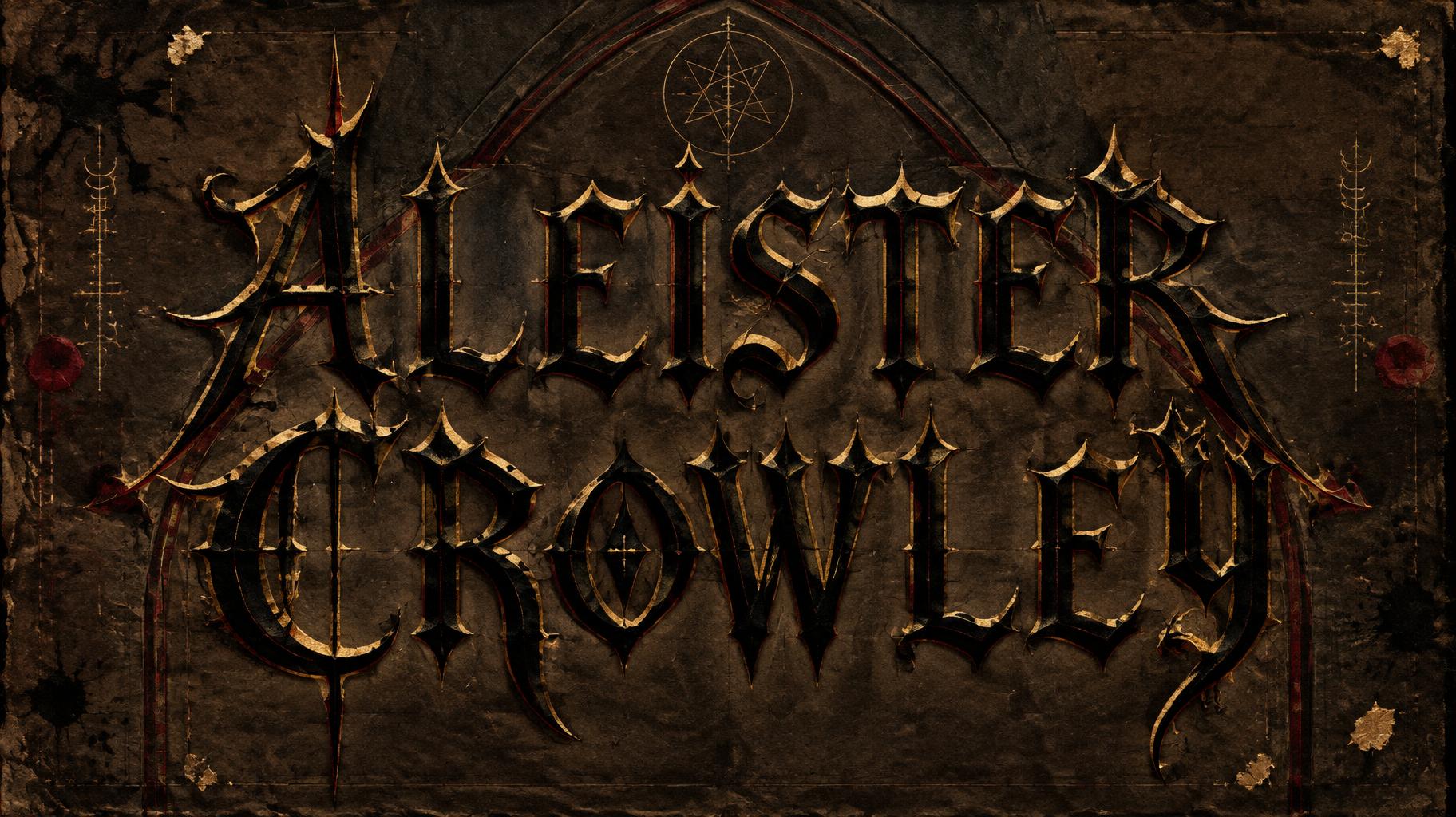 "ALEISTER CROWLEY" — Gothic Font | AI Text Effect Generator