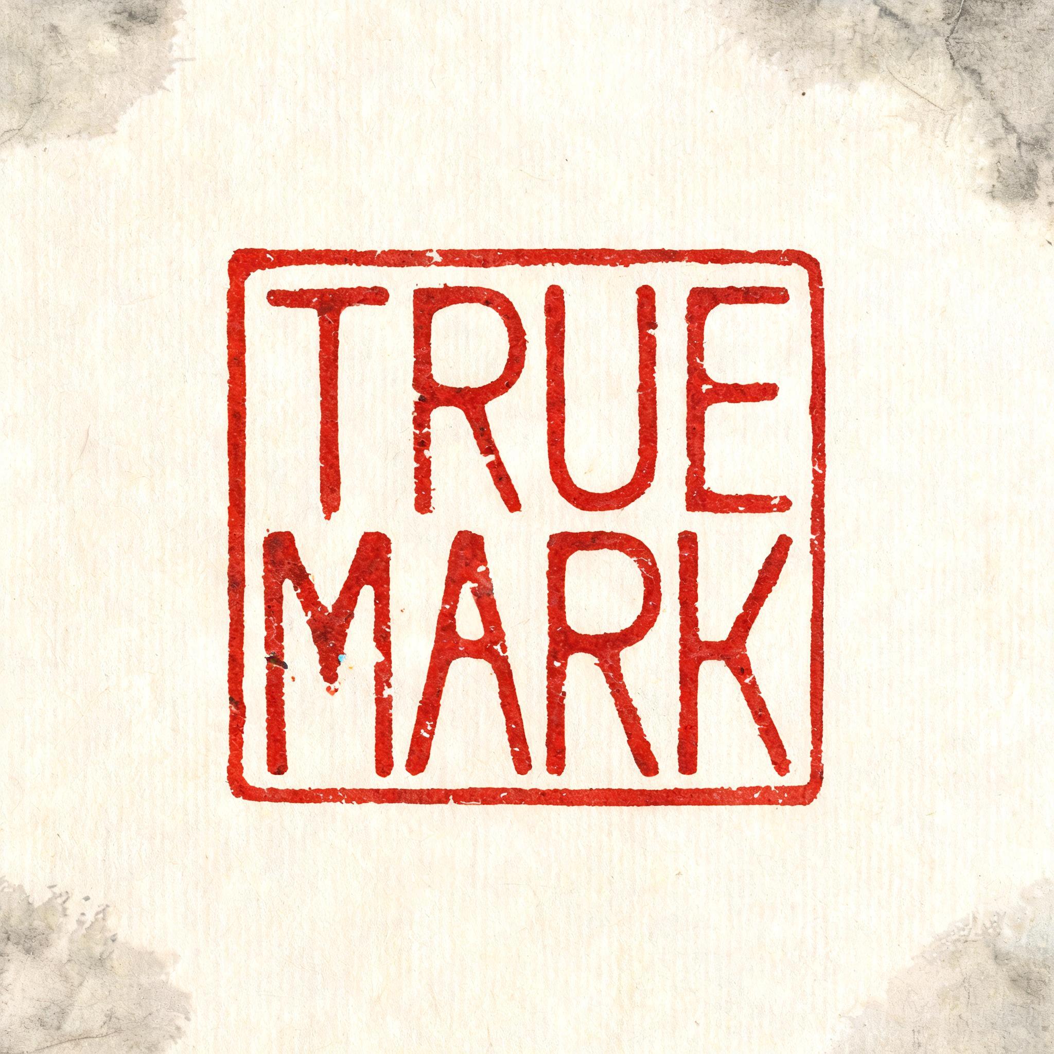"TRUE MARK" — Brush Chinese Ink | AI Text Effect Generator