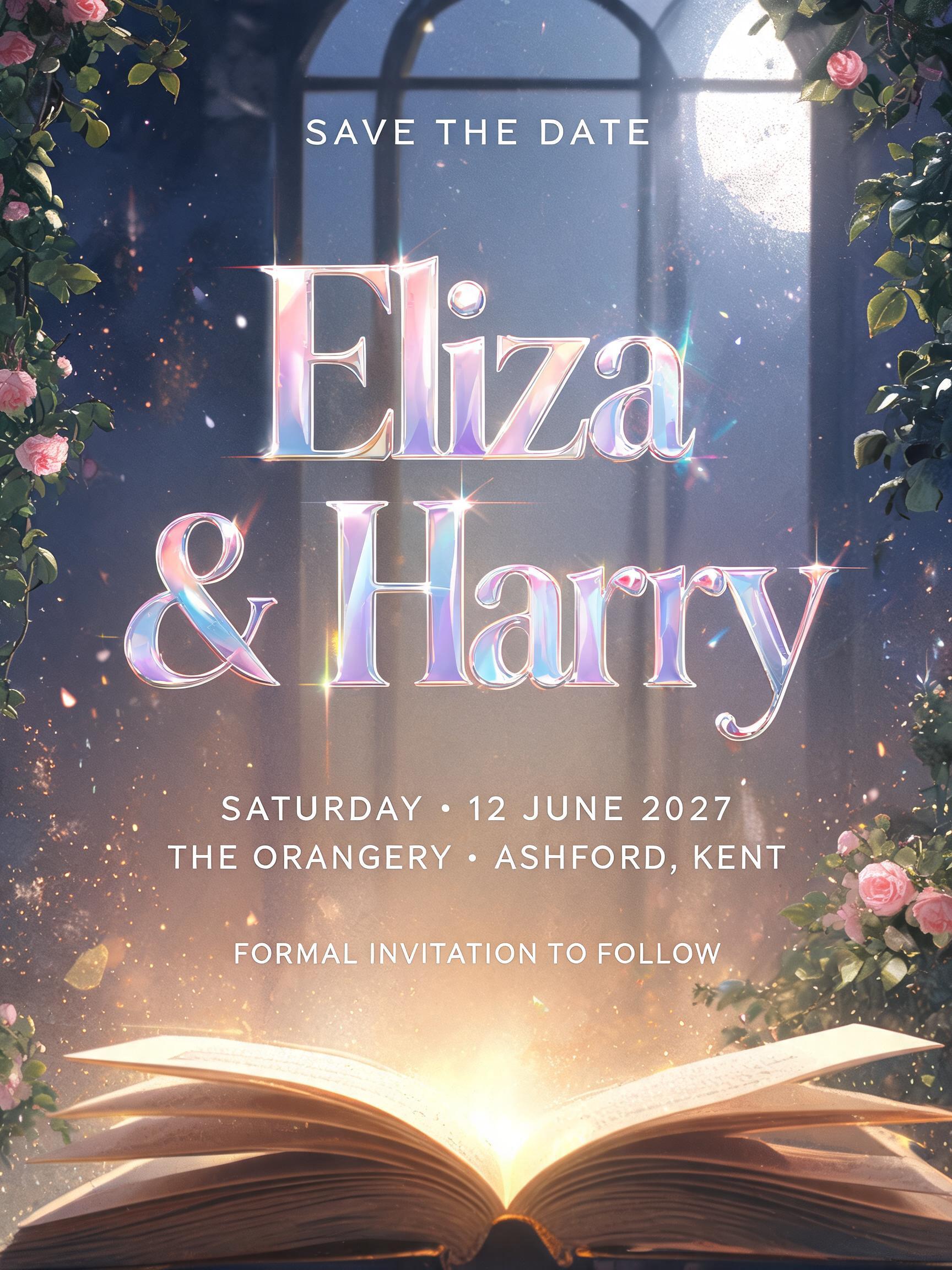 "Eliza and Harry" — Fairy Tale | AI Text Effect Generator