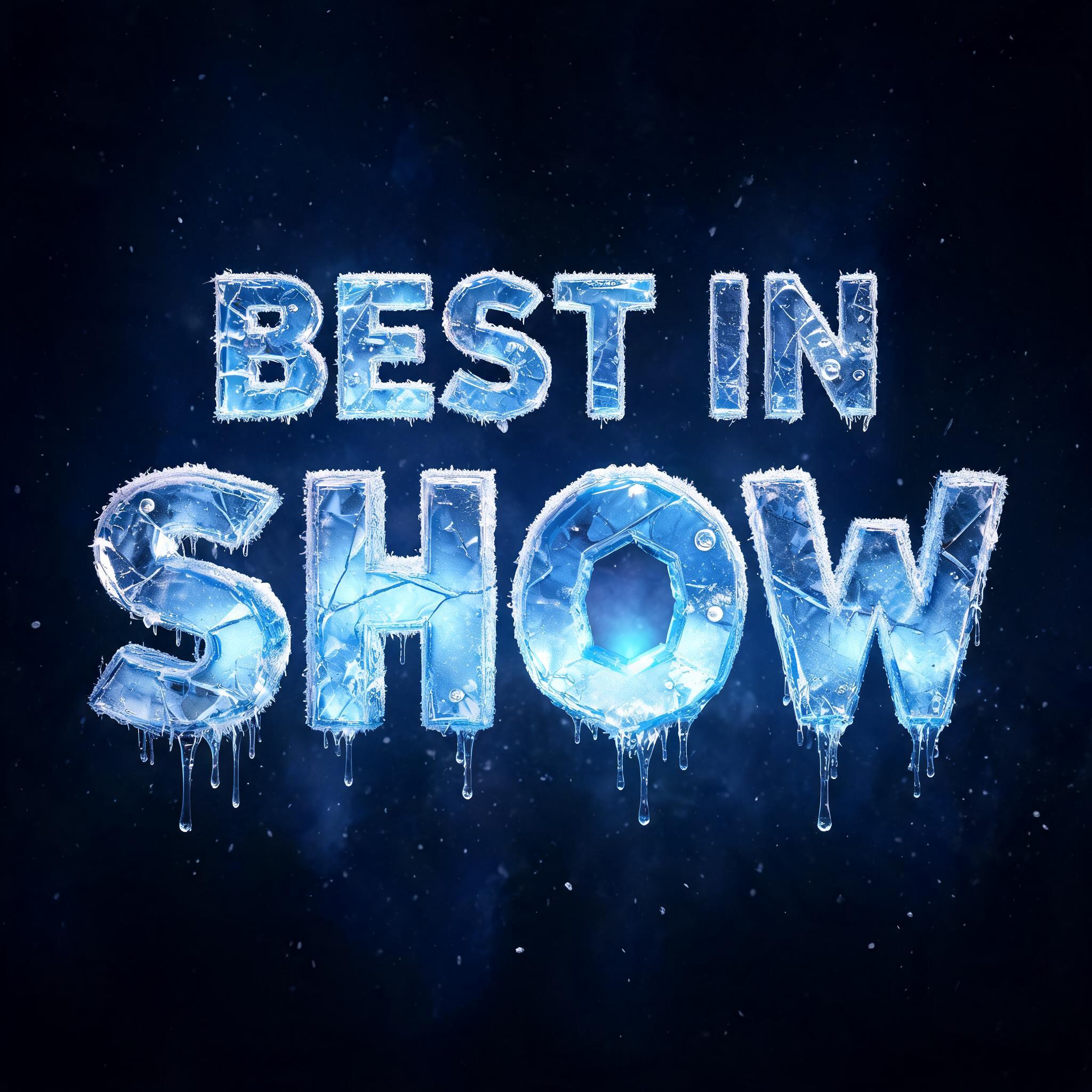 "BEST IN SHOW" — Glass Frozen | AI Text Effect Generator