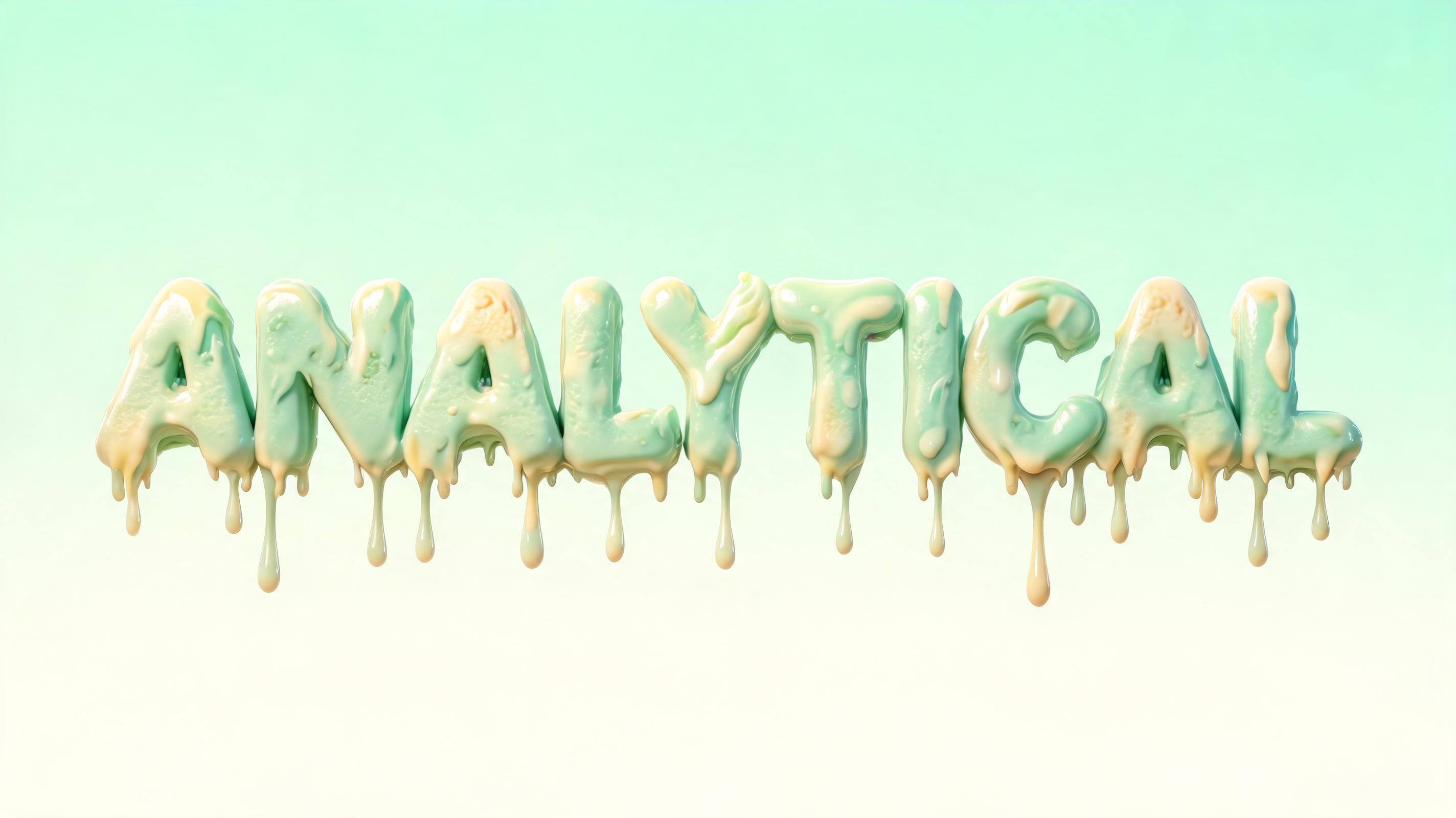 "Analytical" — Drip Font Ice text effect