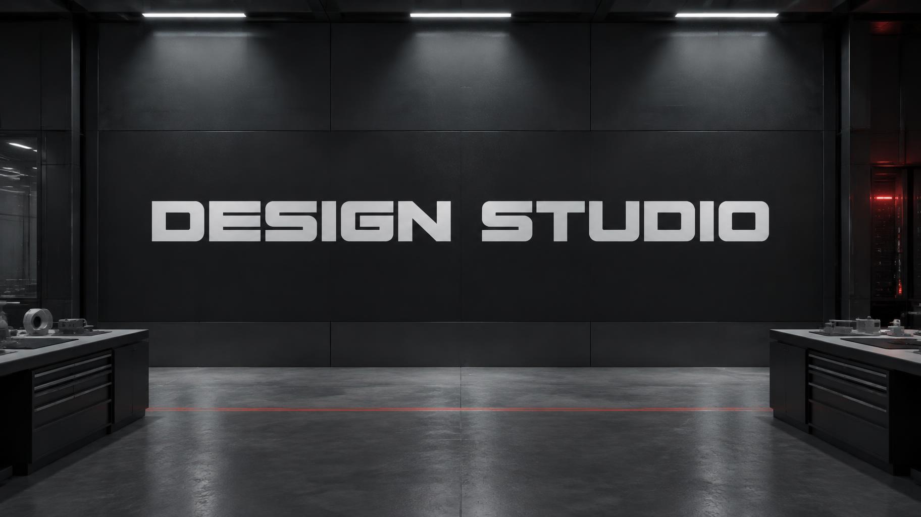 "DESIGN STUDIO" —  | AI Text Effect Generator