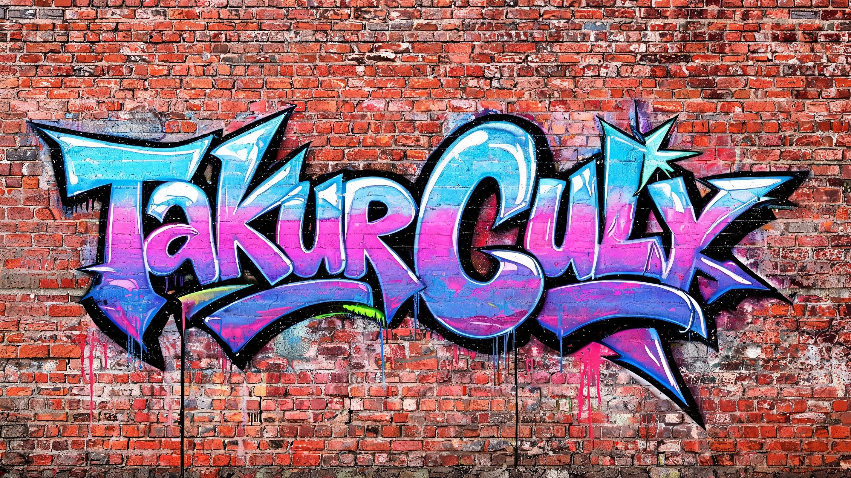 "Takur CuUy" — Graffiti | AI Text Effect Generator