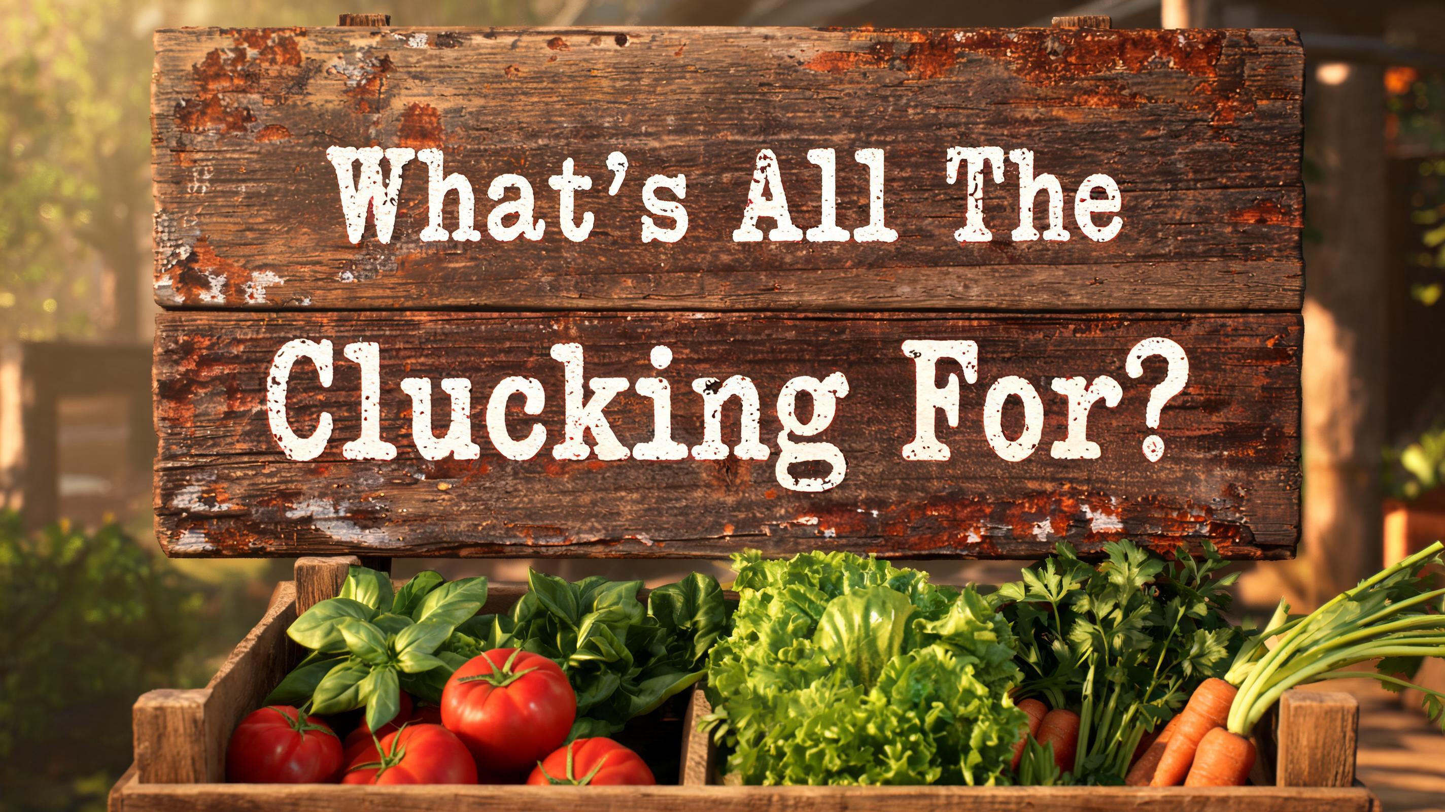 "What's All The Clucking For?" — Vintage | AI Text Effect Generator
