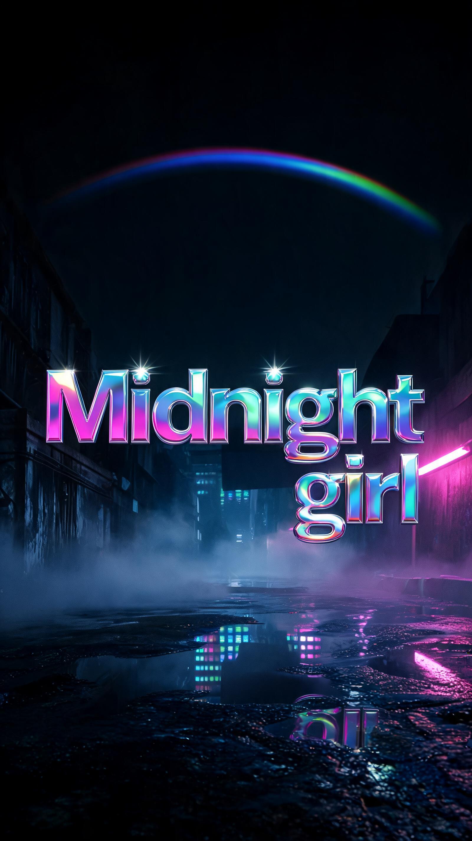 "Midnight girl" —  | AI Text Effect Generator