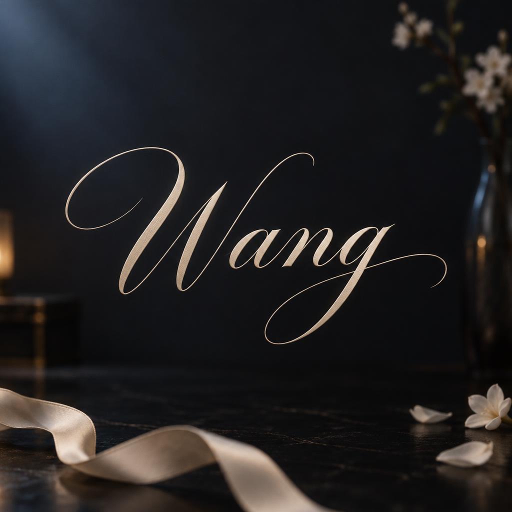 "Wang" —  | AI Text Effect Generator