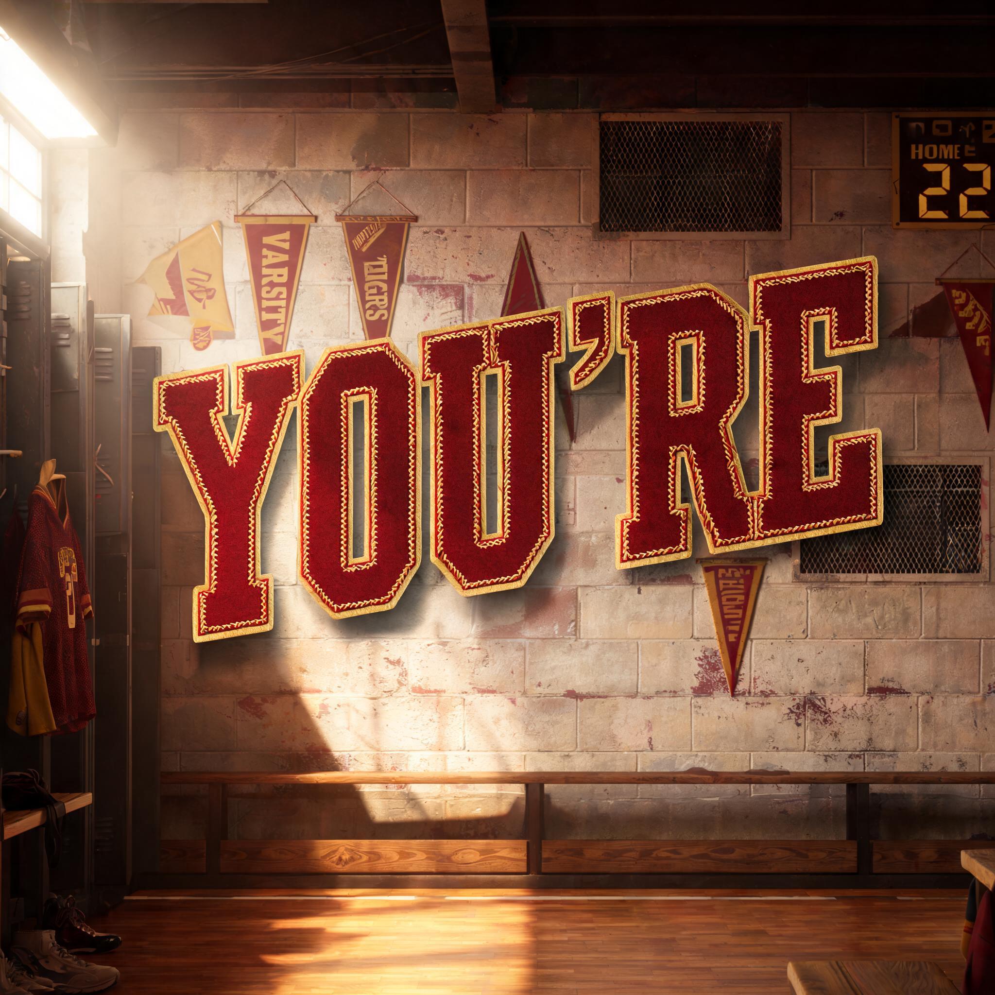 "YOU'RE" —  | AI Text Effect Generator