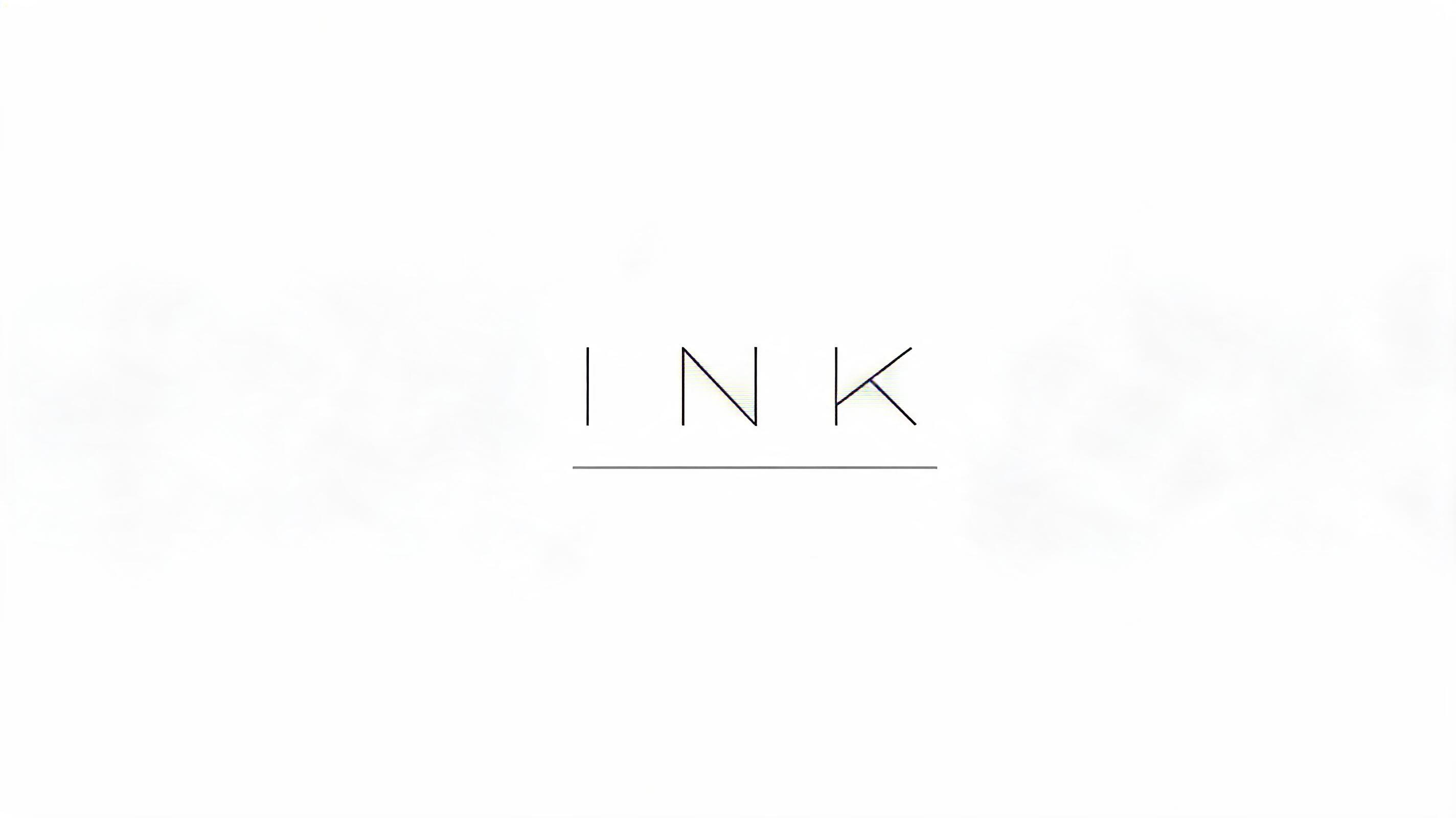 "INK" — Minimal text effect